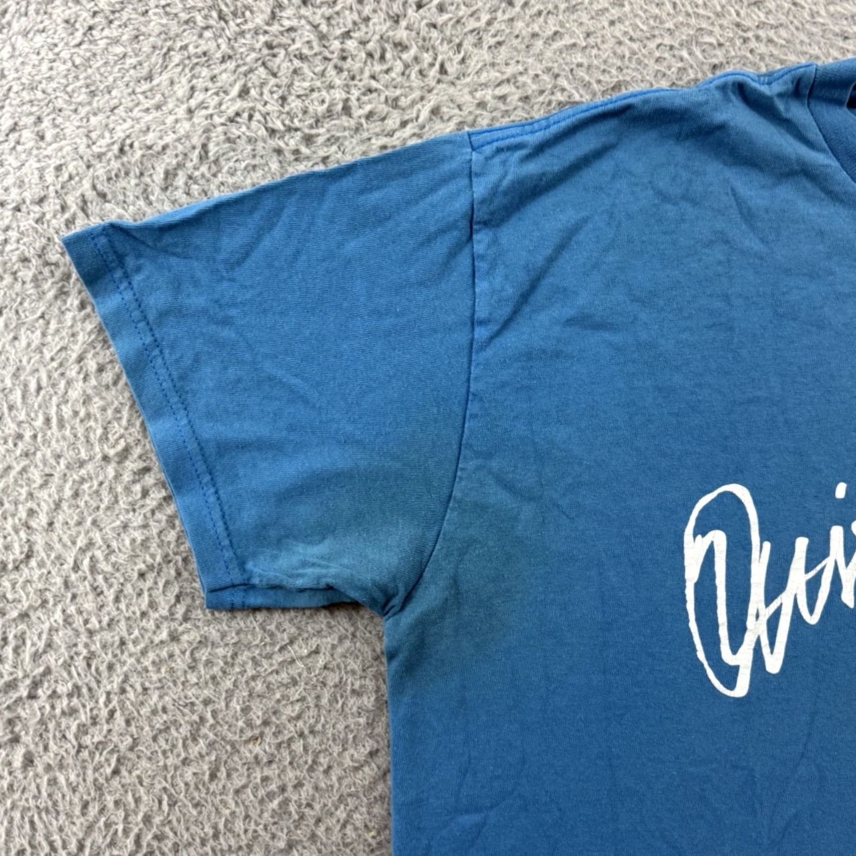 Quiksilver VINTAGE Quiksilver Shirt Mens Large Blue 90s Surf Sport Outdoor Short Sleeve T-Shirt Logo Cotton Knit Regular Man Size US L / EU 52-54 / 3 - 4 Thumbnail