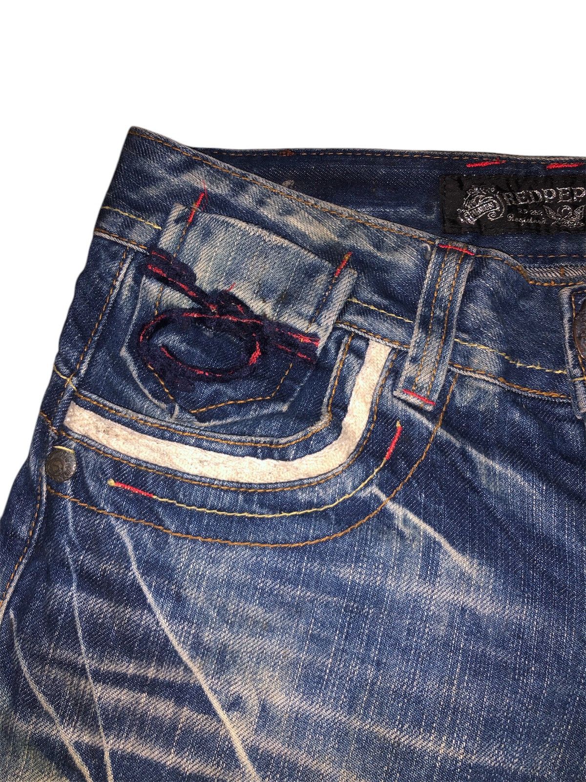 Designer × Japanese Brand × Vintage Vintage Japanese Brand Red Pepper Denim Jeans Size US 30 / EU 46 - 22 Thumbnail