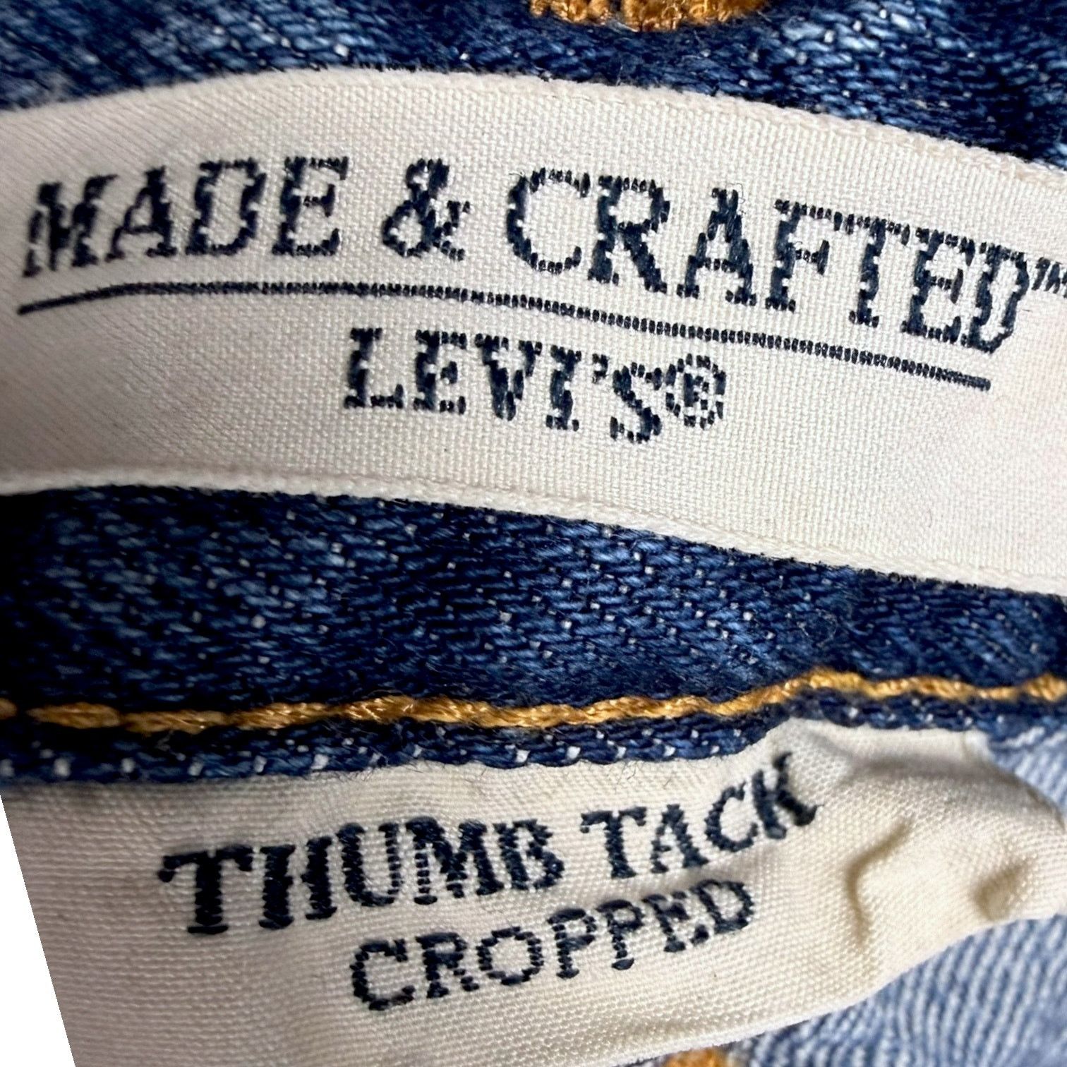 Levi's Men's Levi's Made & Crafted Cropped Distressed Jeans 33x29 Size US 33 - 6 Thumbnail