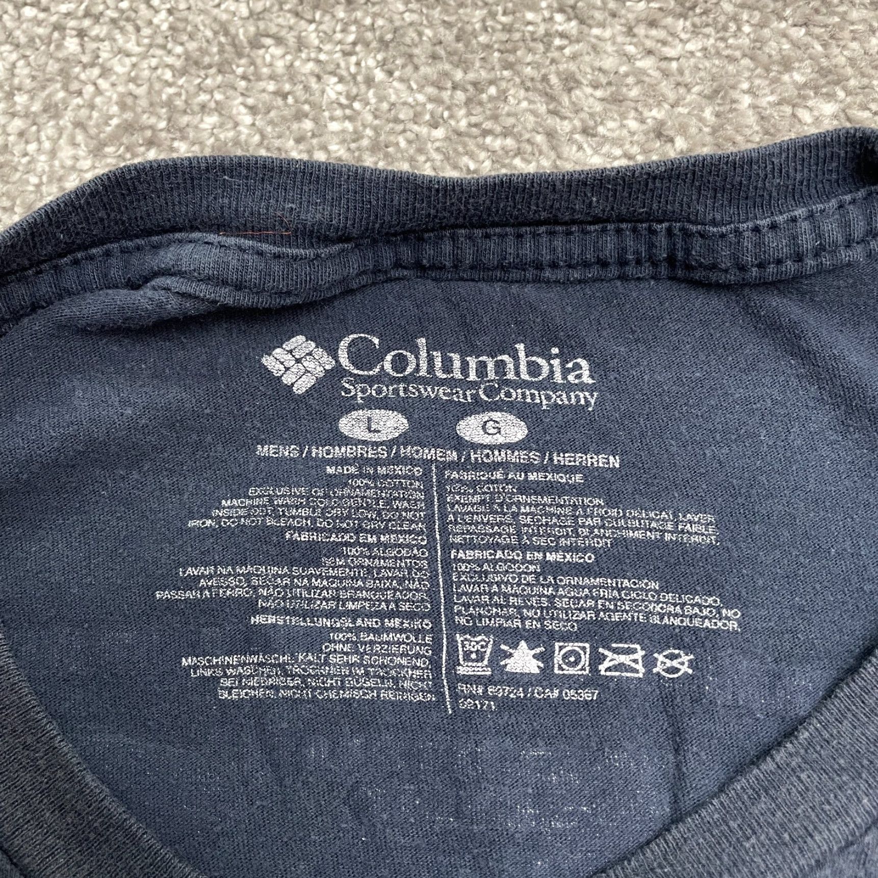 Vintage Columbia PFG T-Shirt Mens Large Blue Crew Neck Short Sleeve Casual Tee Size US L / EU 52-54 / 3 - 7 Thumbnail