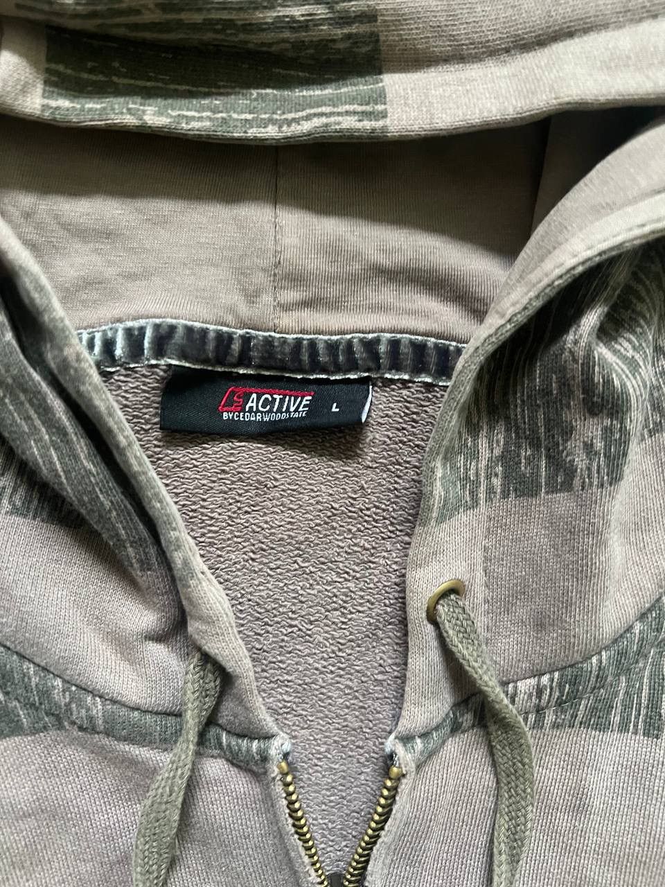 Japanese Brand × Vintage Vintage Y2K Active Stripe Patchwork Faded Baggy Opium Hoodie Size US L / EU 52-54 / 3 - 11 Thumbnail