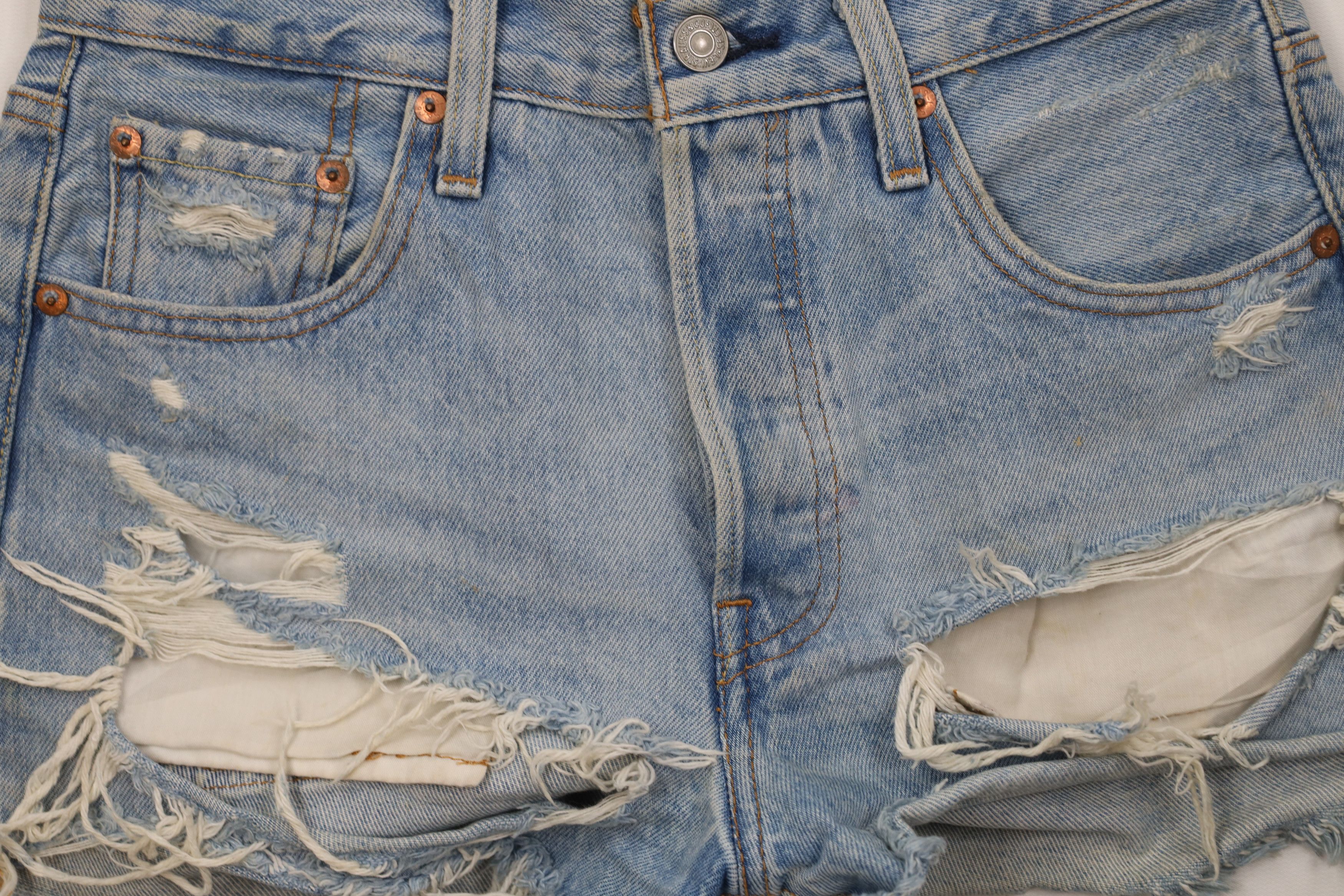 Levi's Vintage Y2K Levis 501xx Button Fly Original Denim Shorts Size 25" / US 0 / IT 36 - 3 Thumbnail