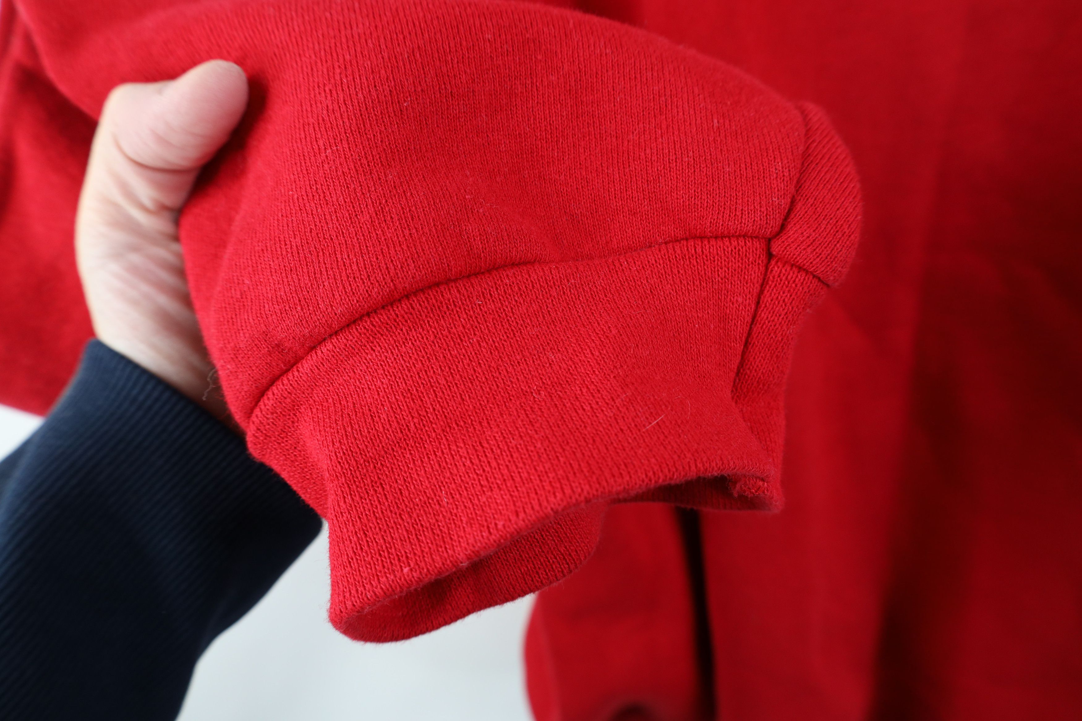 Vintage Vintage 90s Streetwear Blank Heavy Crewneck Sweatshirt Red Size US XXL / EU 58 / 5 - 7 Thumbnail