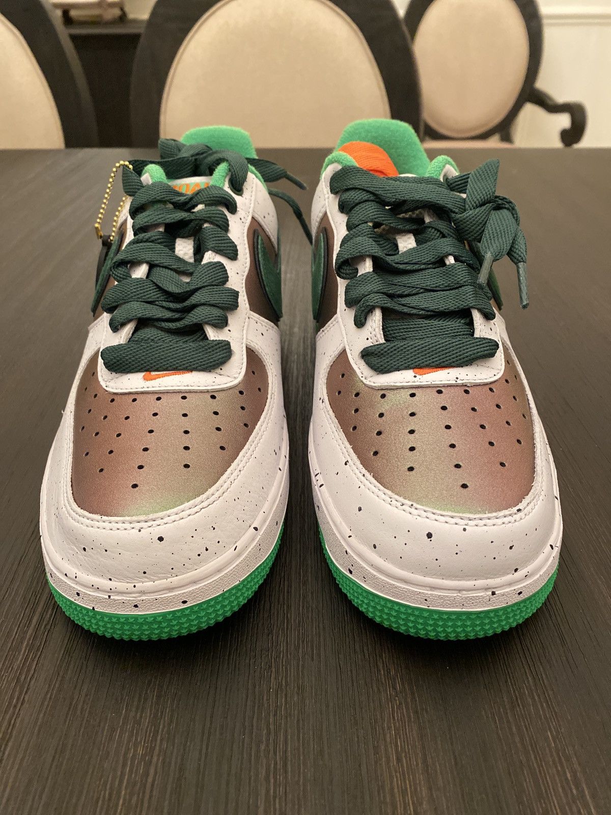 Nike Nike Air Force 1 DOAF Oregon Ducks “Egg Or Duck” PE Size 12 Size US 12 / EU 45 - 4 Thumbnail