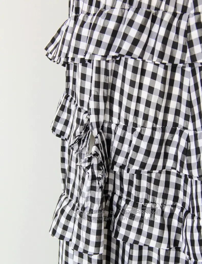 Comme des Garcons Comme Des Garcons size M Layered Ruffled Cutout Design Pla Size 23" - 2 Thumbnail