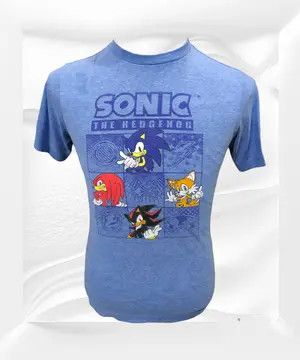 Cartoon Network Old Navy x Sonic The Hedgehog "Collectabilitees" Graphic Size US S / EU 44-46 / 1 - 5 Thumbnail