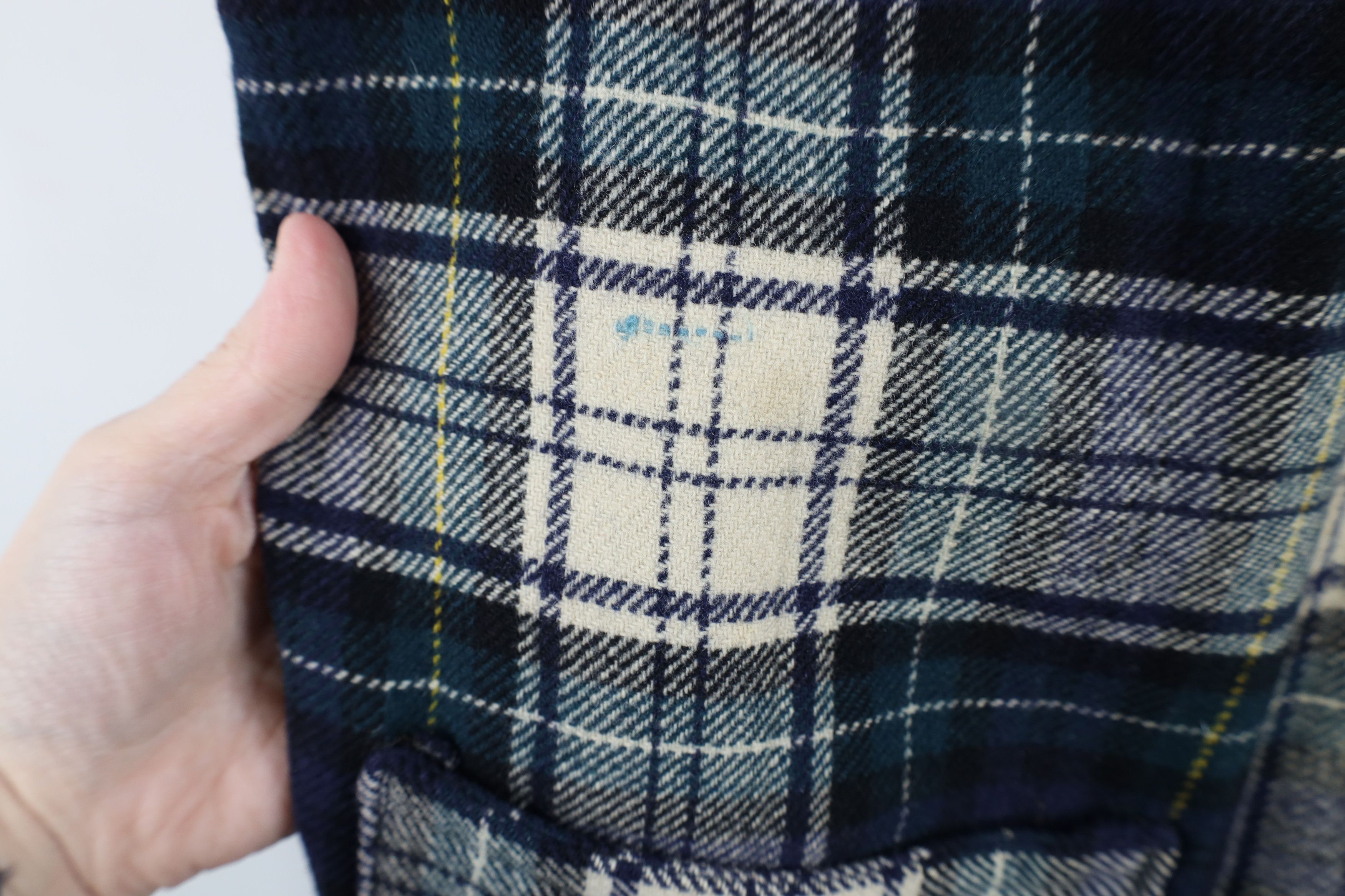 Vintage Vintage 60s 70s Streetwear Wool Button Vest Jacket Plaid USA Size L / US 10 / IT 46 - 5 Thumbnail