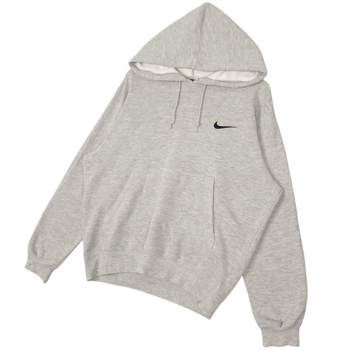 Other Vintage 90s Nike Swoosh Hoodie Sweater Grey Made In Vietnam Size US M / EU 48-50 / 2 - 2 Thumbnail