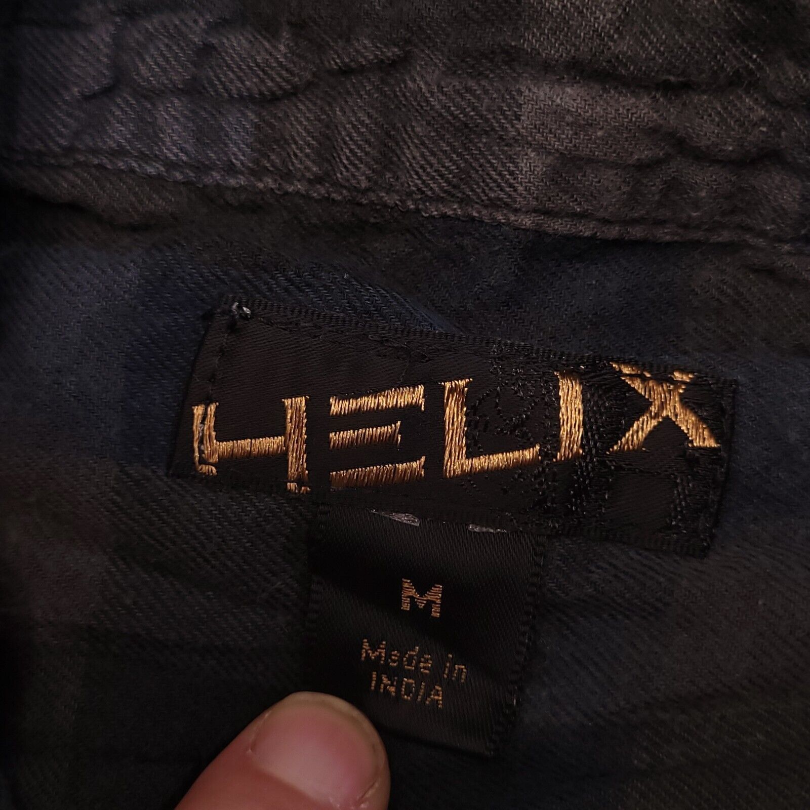 Helix Helix Casual Button Up Hoodie Mens Size Medium M Blue Plaid Size US M / EU 48-50 / 2 - 3 Thumbnail
