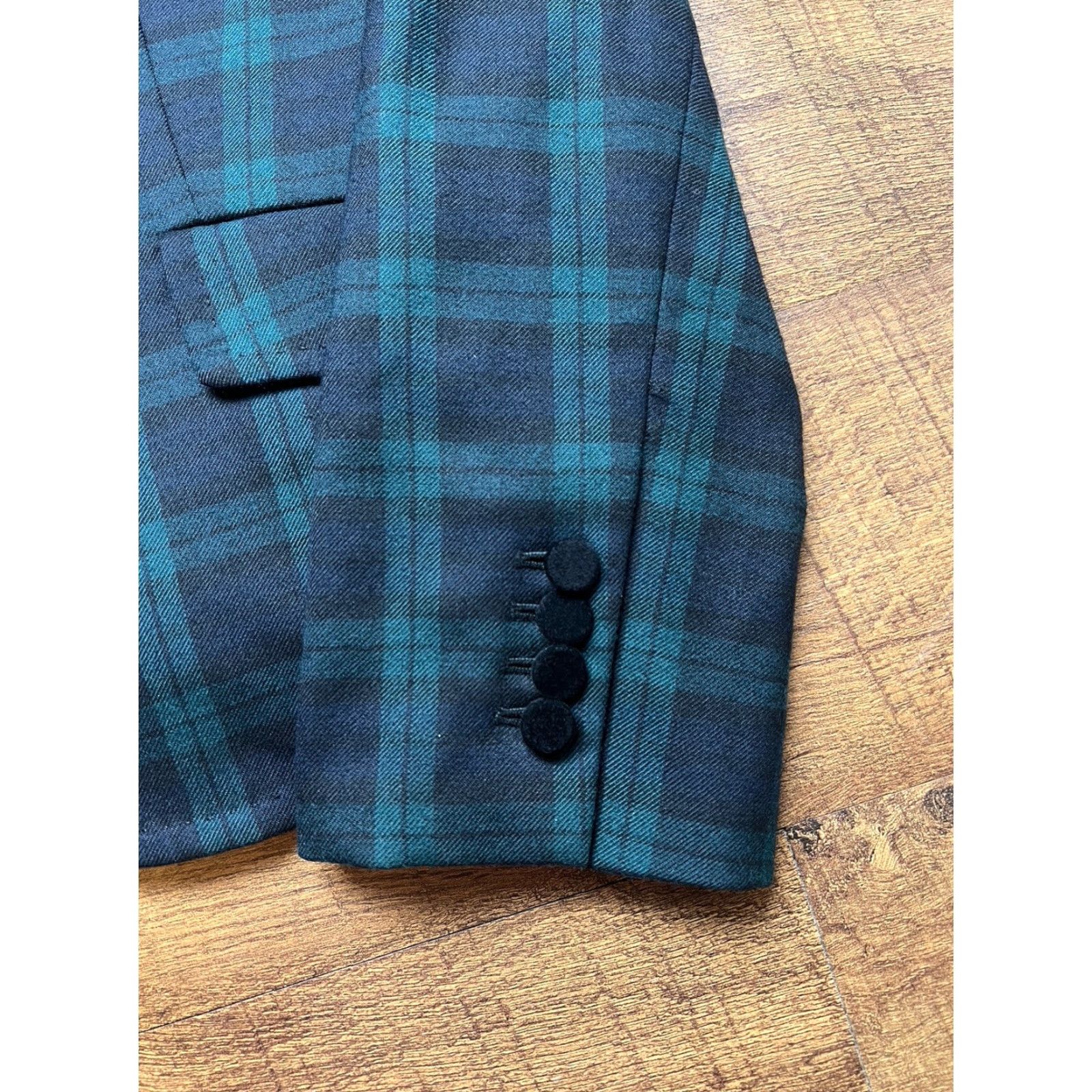 Talbots VINTAGE Talbots 1 Button Black Watch Tartan Plaid Wool Blazer Womens Size 10 Size L / US 10 / IT 46 - 5 Thumbnail