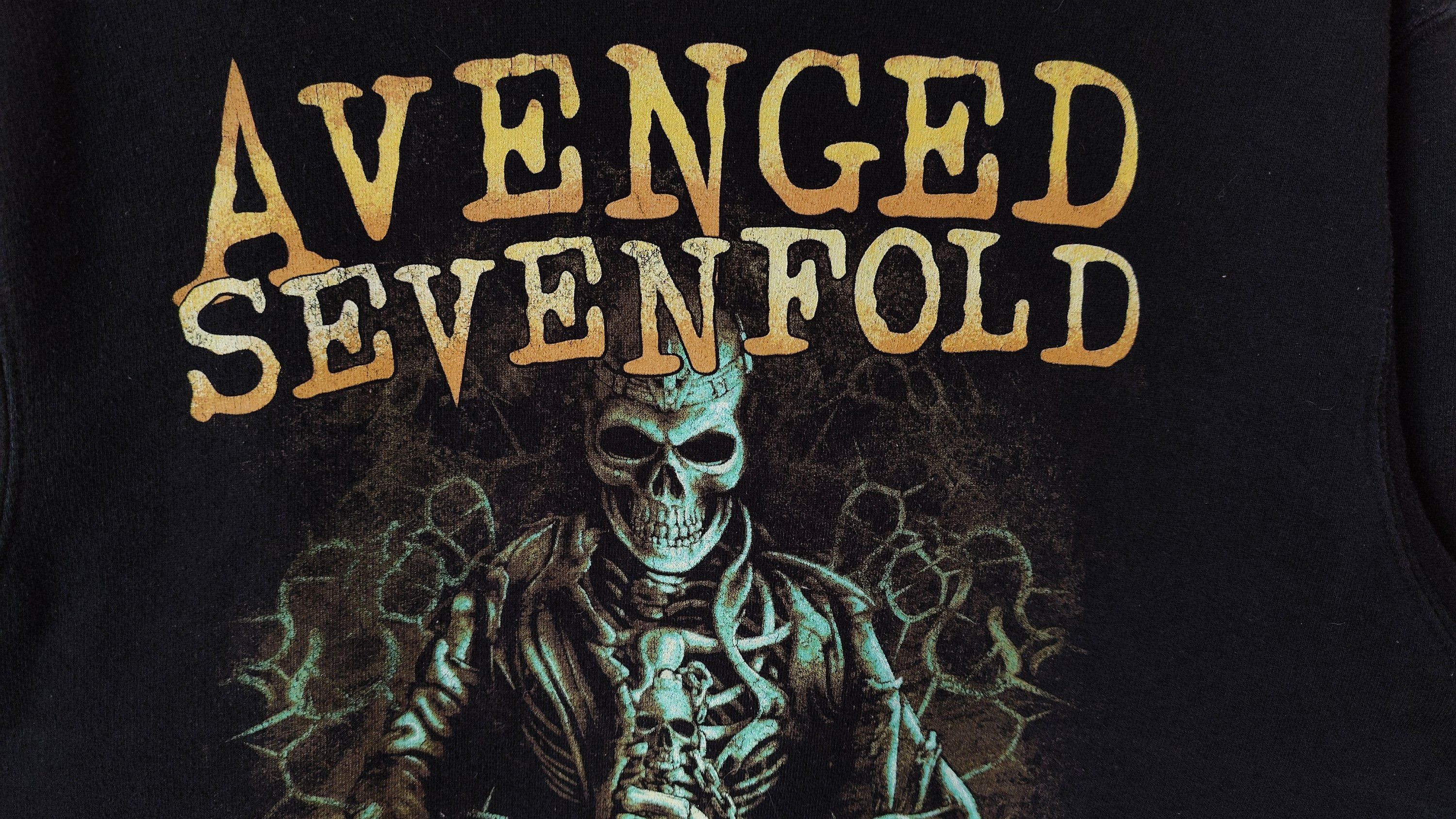 Band Tees × Vintage Avenged Sevenfold VTG Y2K Vintage Official Sweatshirt Hoodie Size US L / EU 52-54 / 3 - 4 Thumbnail