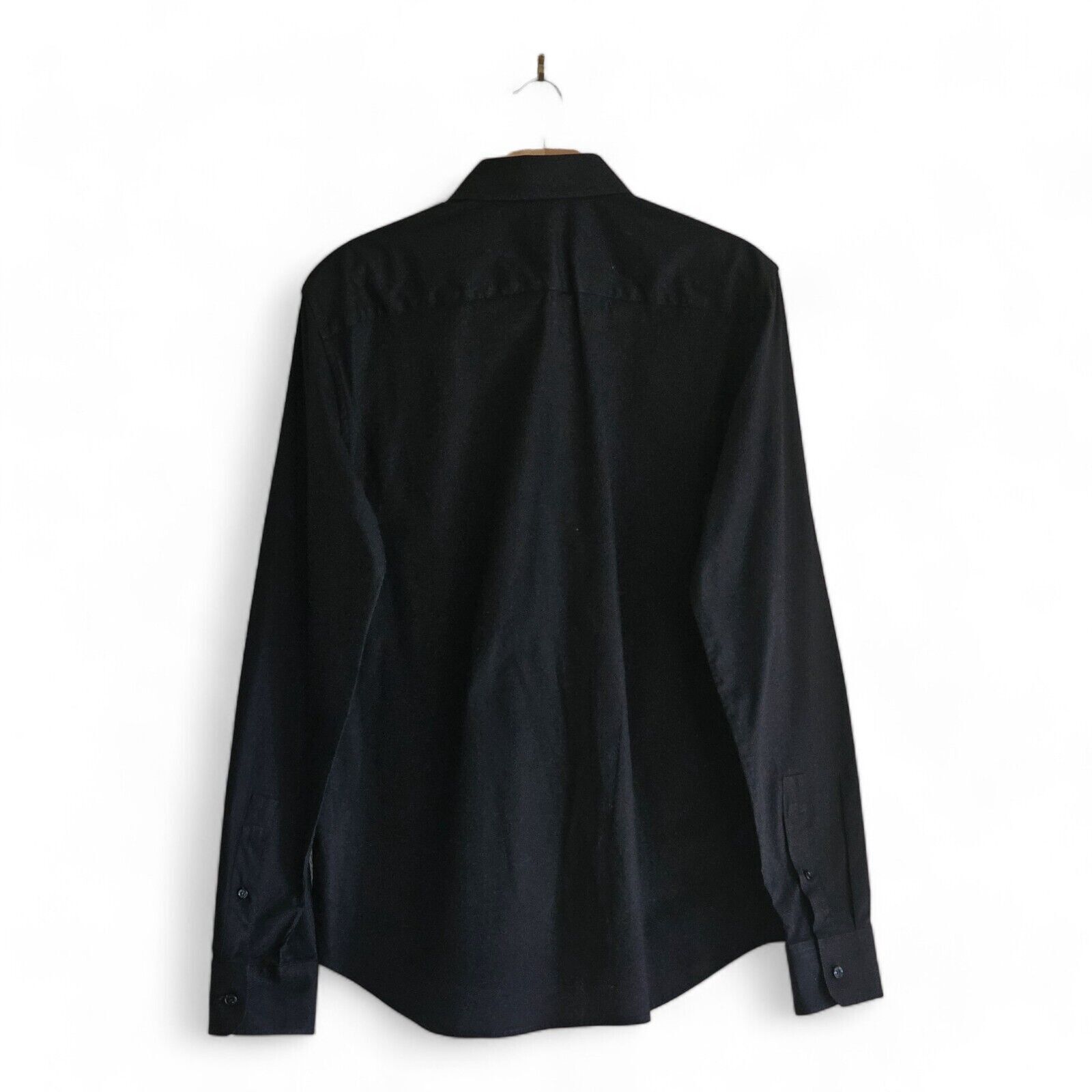 Versace Button Down Slim Fit Shirt - Cotton - Black 41 (XL) NWOT Size US L / EU 52-54 / 3 - 2 Thumbnail