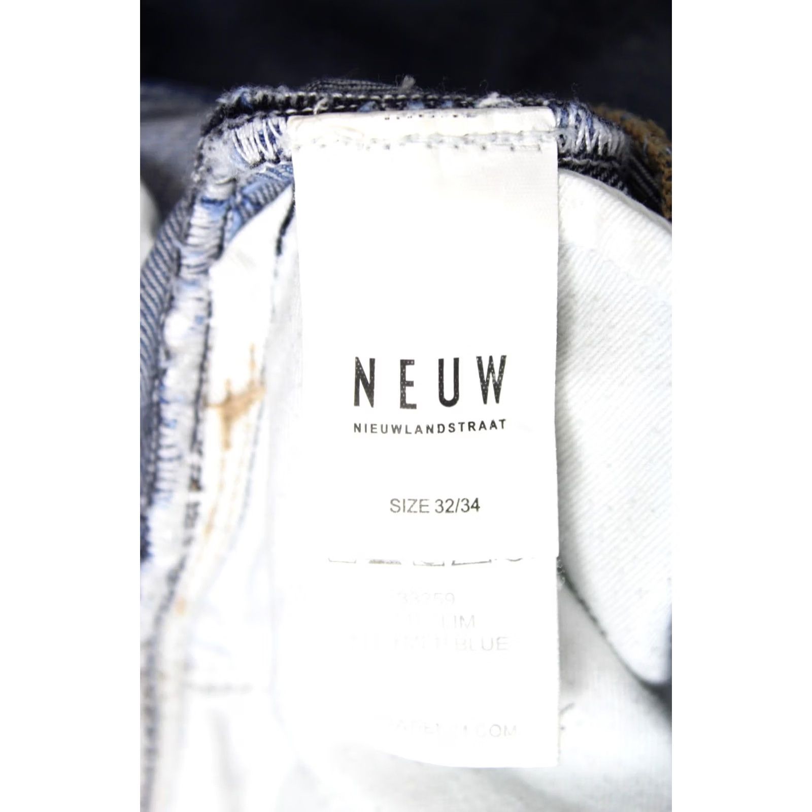 Vintage Neuw Lou Slim Polymer Blue Jeans Men's W32/L34 Stretchy Faded Pockets Whiskers Size US 32 / EU 48 - 7 Thumbnail