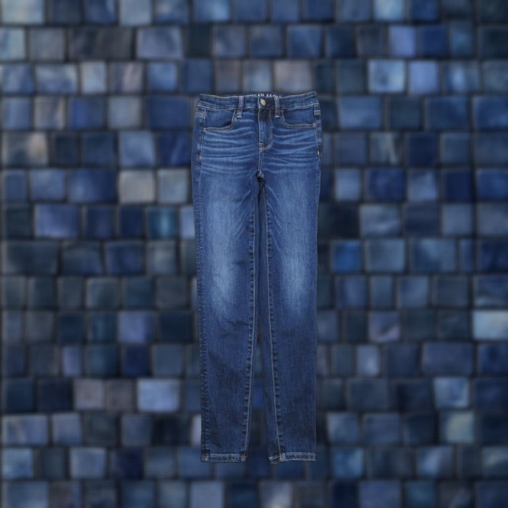 American Eagle Outfitters American Eagle Outfitters Jeans 5-Pocket Denim Jegging SZ 00 Short Blue 90s Stretch Woman Size 24" / US 00 / IT 34 - 1 Thumbnail