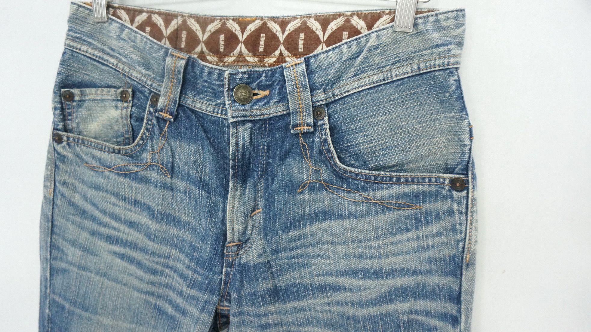 Japanese Brand Edwin XVS Japan Flared Bootcut Clawmark Jeans Size US 31 - 5 Thumbnail