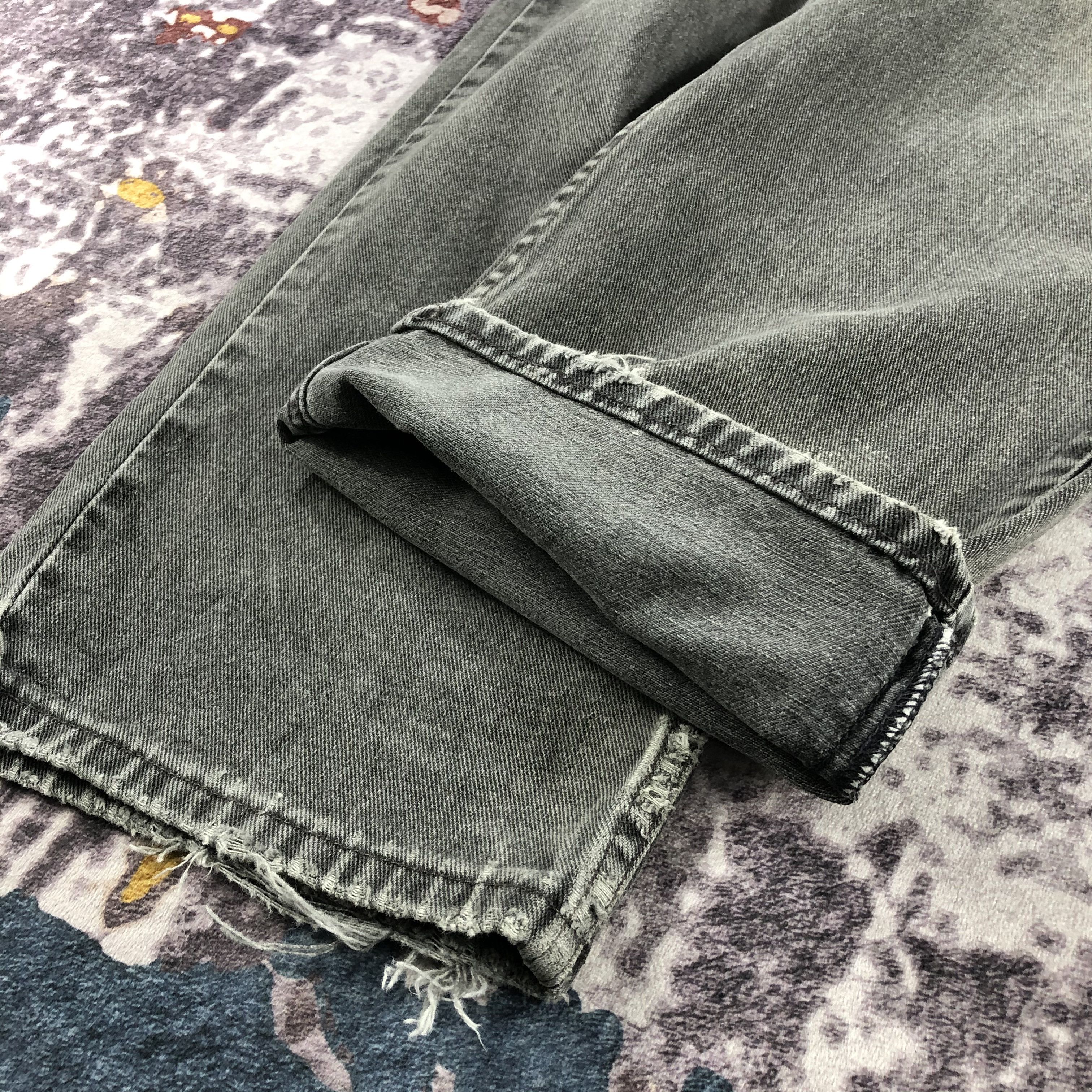 Levi's × Vintage 90s Vintage Faded Black Levis 505 Jeans-JM2630 Size US 37 - 9 Thumbnail