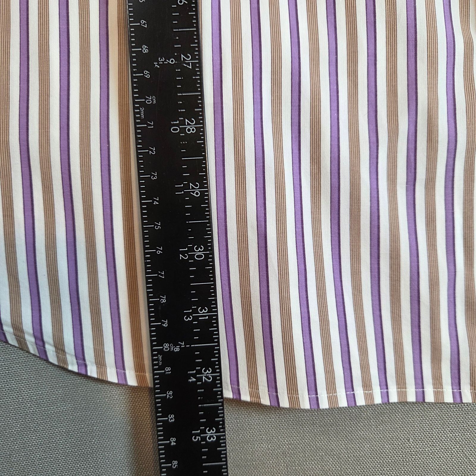 Peter Millar Peter Millar XL Cotton Stripe Button Down Shirt Size US XL / EU 56 / 4 - 7 Thumbnail