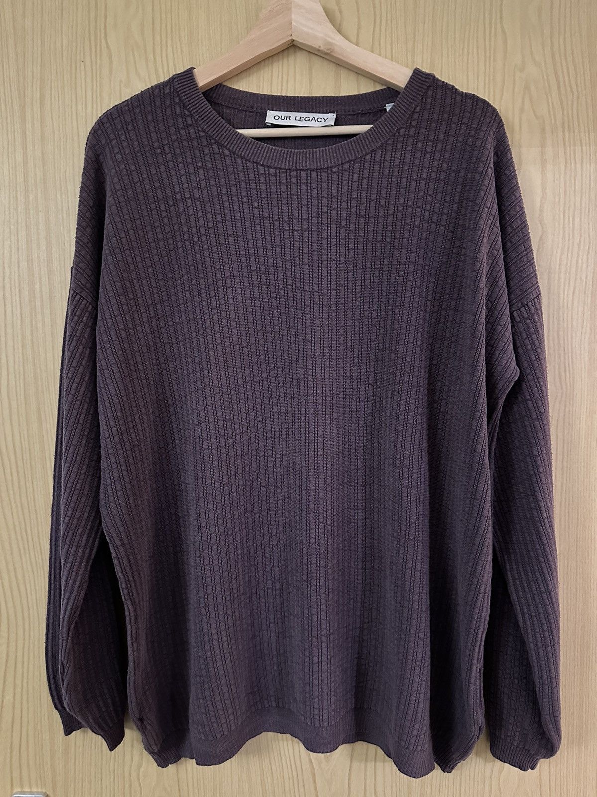 Our Legacy Popover Roundneck Mystic plum habitable Silk | Grailed