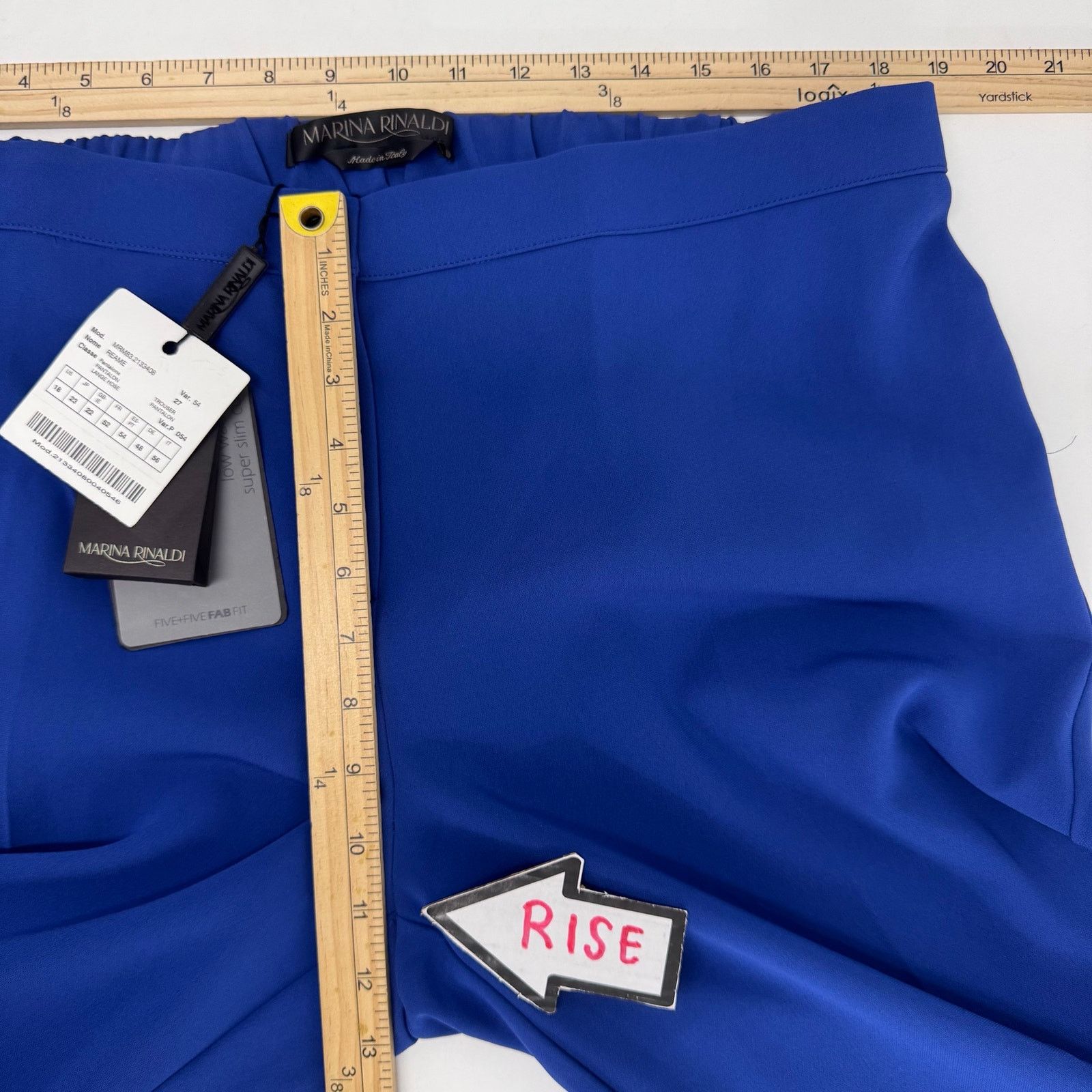 Marina Rinaldi Marina Rinaldi Reame Cigarette Pants Blue Plus 18 Career Size 40" / US 18 - 5 Thumbnail