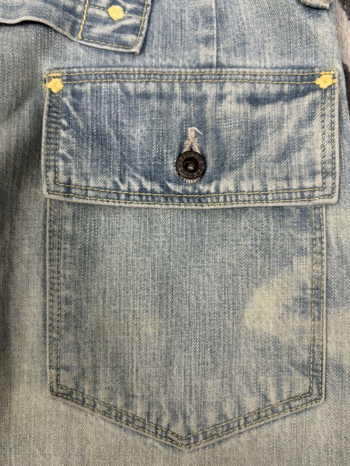 Kapital Kountry Kapital Okabellbo Buckle Back Flare Bell Bottom Jeans Size US 28 / EU 44 - 9 Thumbnail