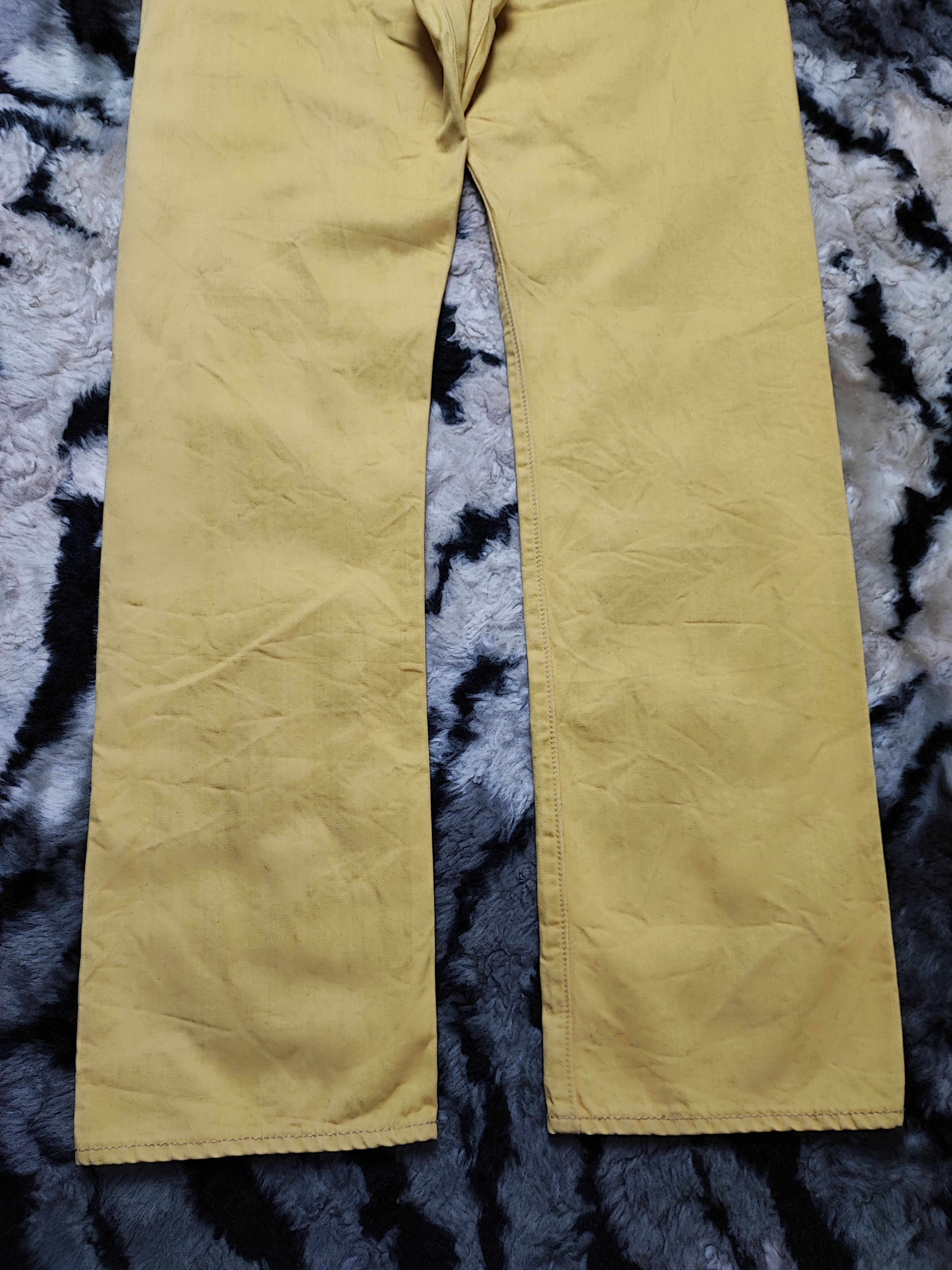Levi's Levi’s 501 Button Fly Yellow Jeans Straight Cut Size US 31 - 12 Thumbnail