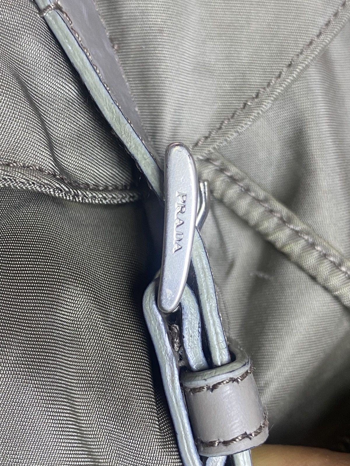 Prada Prada Tessuto Olive Green Nylon Backpack Size ONE SIZE - 11 Thumbnail