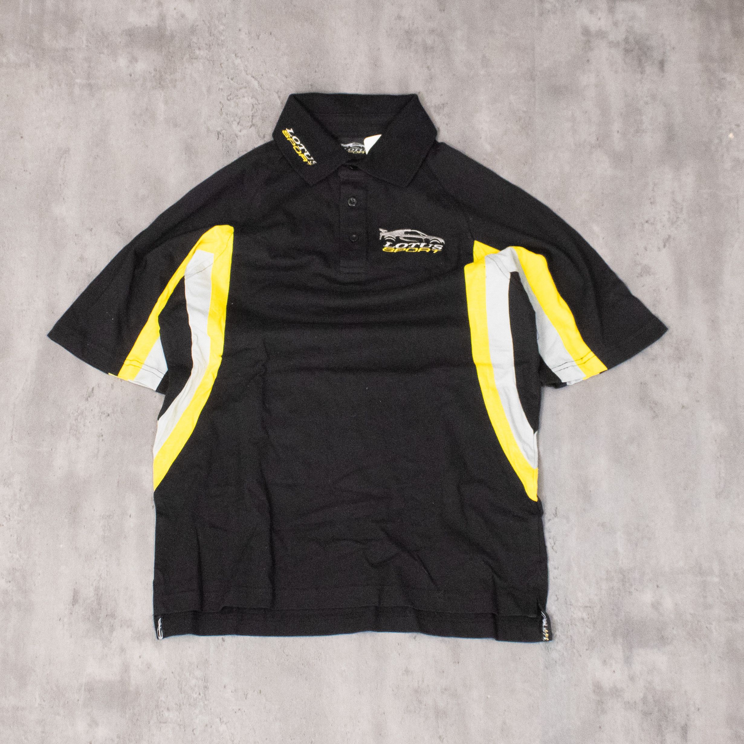 Lamborghini × Vintage Y2K 2000's Dread Lotus Sport Deadstock Black Polo Shirt Size US S / EU 44-46 / 1 - 3 Thumbnail