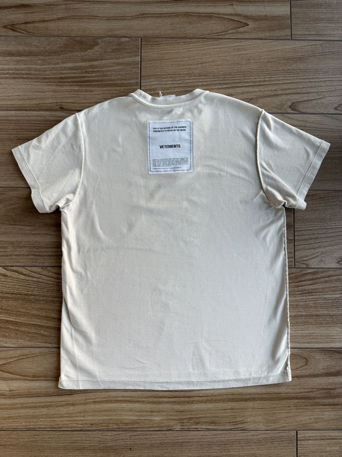 Vetements Vetements Inside Out Tee - Winter 2019 Size L / US 10 / IT 46 - 8 Thumbnail