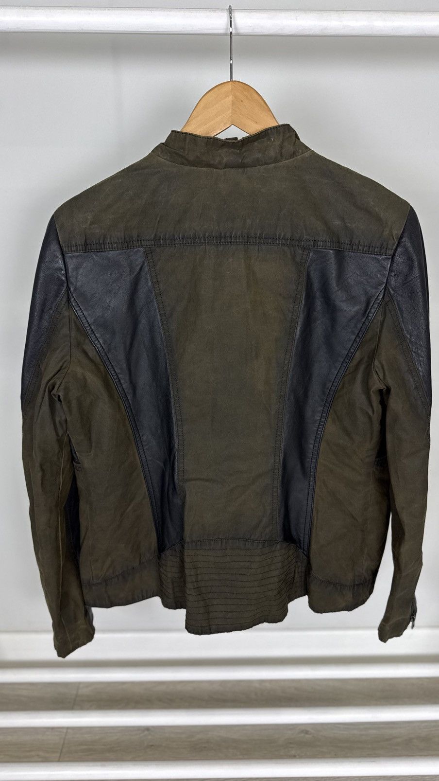 Harley Davidson Harley Davidson Wax Cotton Leather Jacket Size US L / EU 52-54 / 3 - 3 Thumbnail
