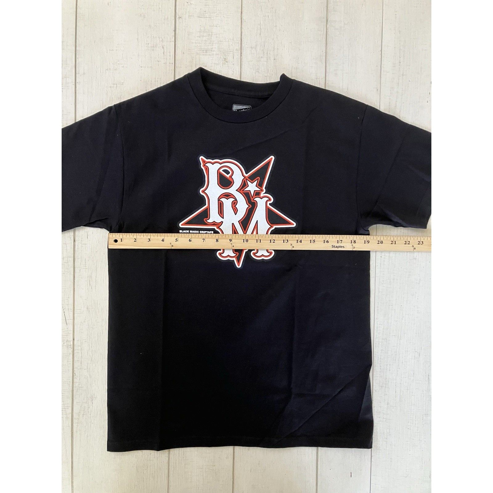 Other Shortys Skateboard Black Magic Grip Tape Tee Shirt M Black H Size US M / EU 48-50 / 2 - 5 Thumbnail