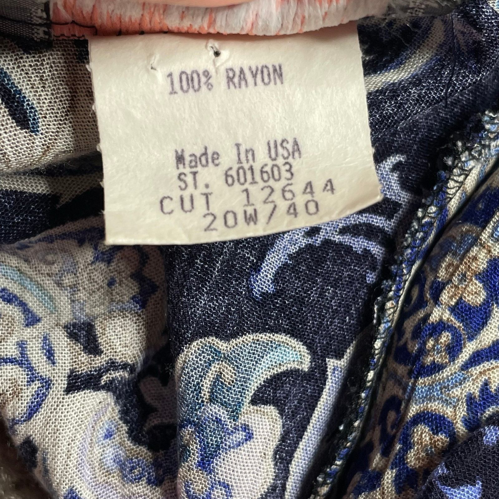 Vintage Vintage Liz Baker Rayon Cardigan Size 3XL / US 20-22 - 4 Thumbnail