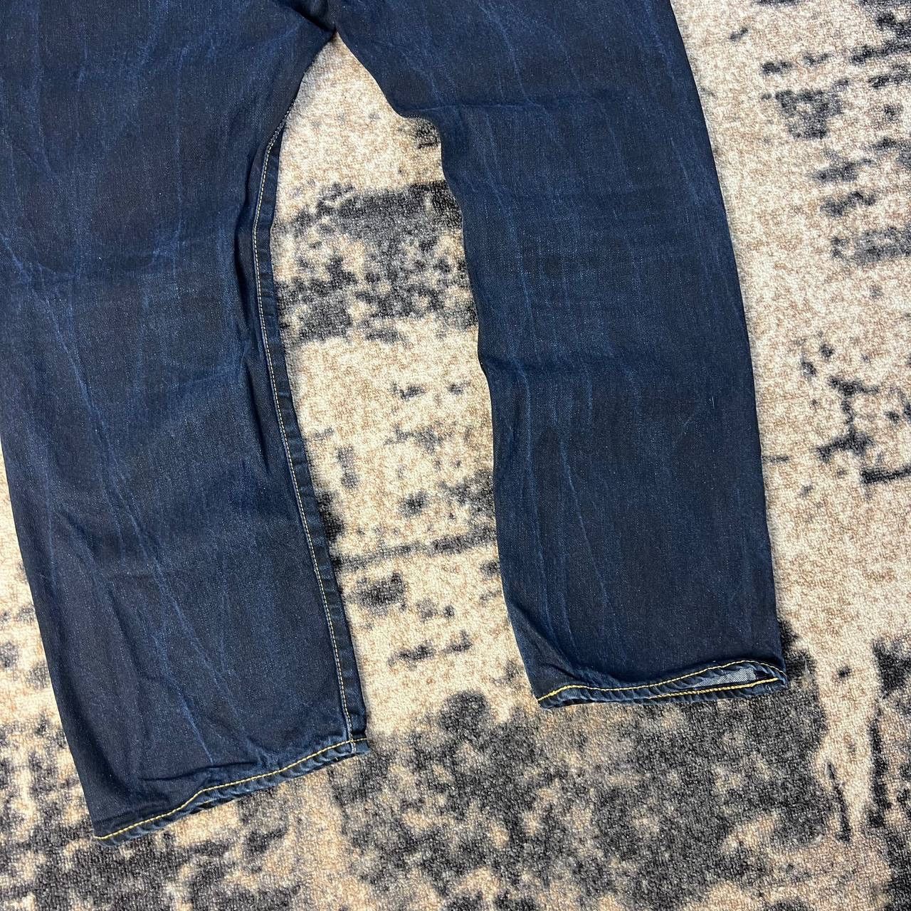 Levi's 501 Levis Vintage Y2K Washed Dark Blue Denim Jeans Size US 36 / EU 52 - 4 Thumbnail