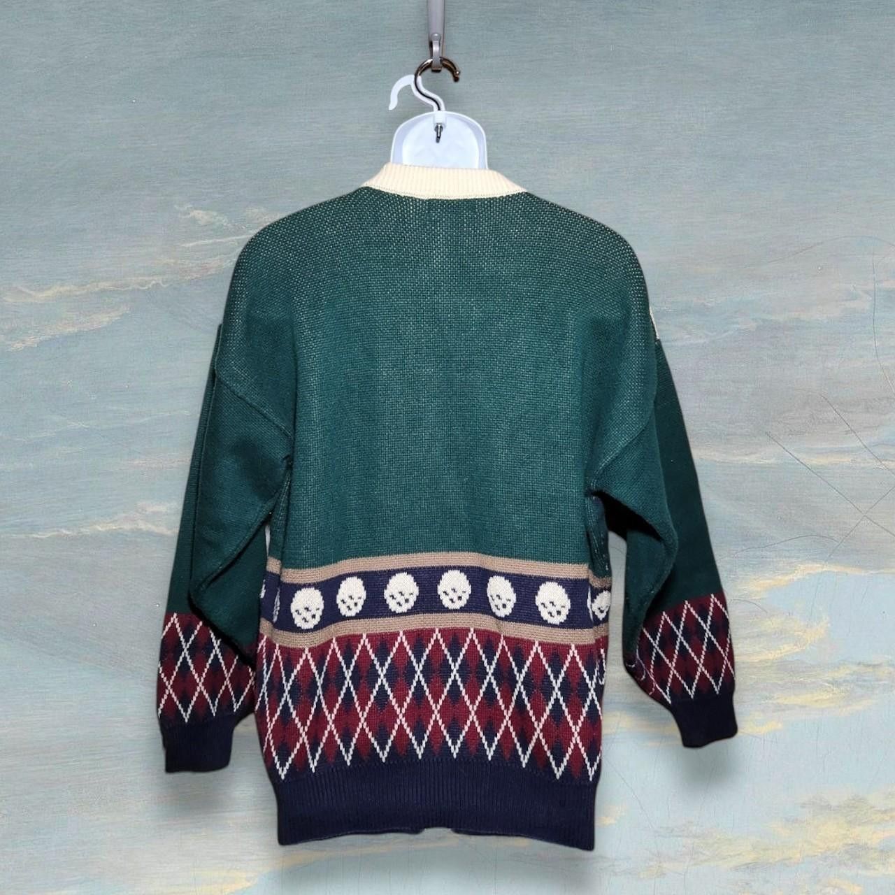 Izod 80s Golfer Big Print Knit Sweater Size US M / EU 48-50 / 2 - 2 Thumbnail