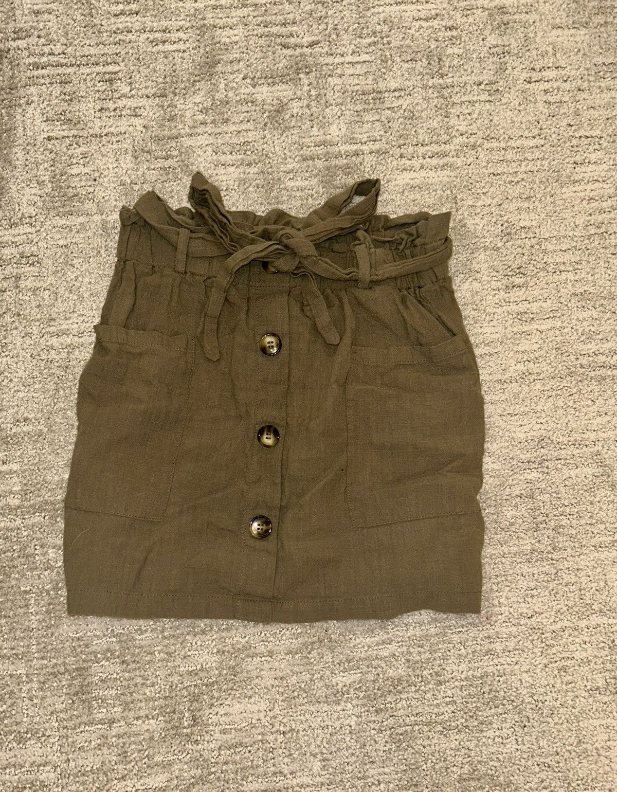 Shein Dark green Shein skirt with tie and buttons xs Size 25" / US 0 / IT 36 - 2 Thumbnail