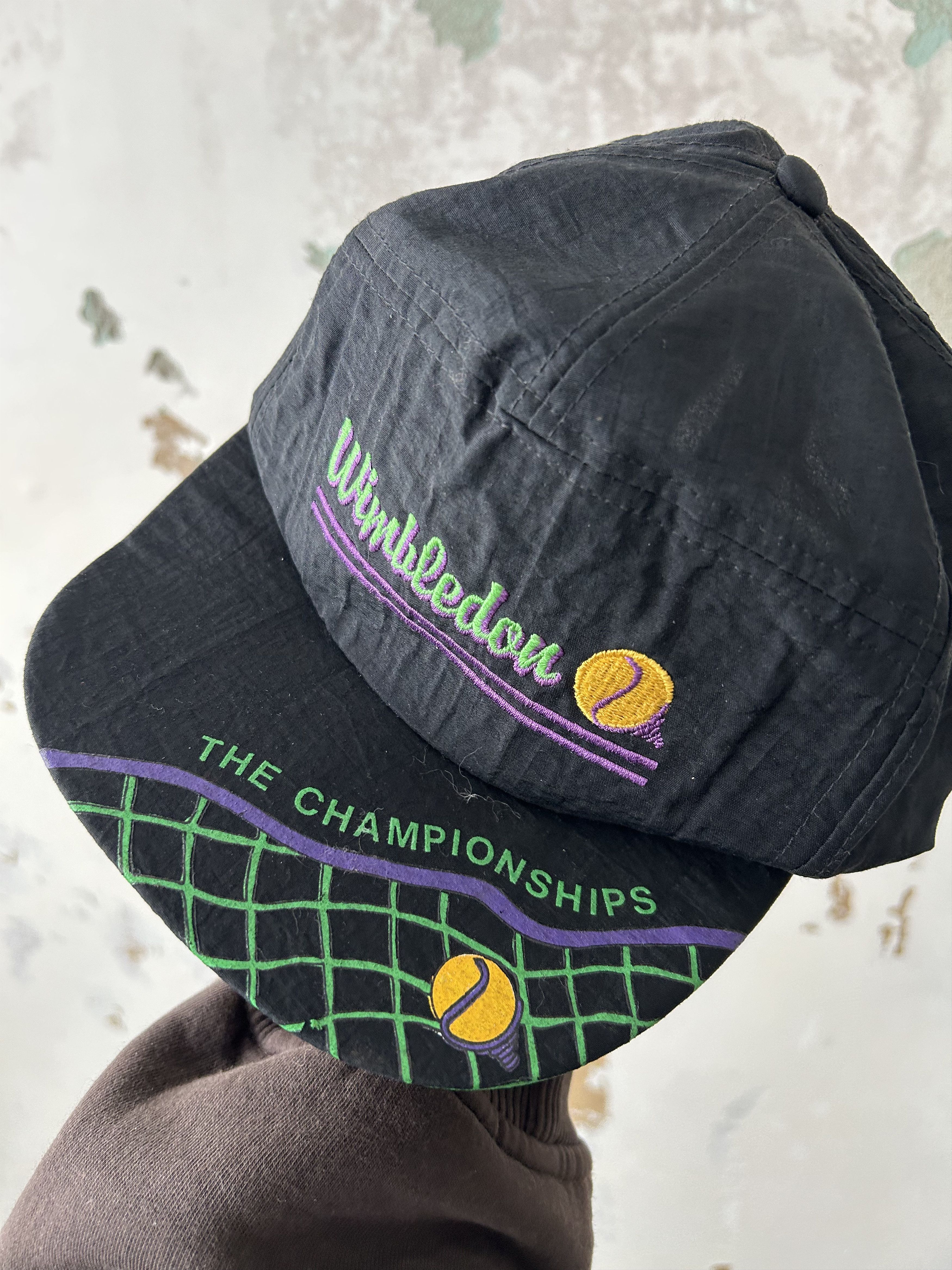 Vintage Vintage Wimbledon Hat Cap strap back authentic Tennis Size ONE SIZE - 3 Thumbnail