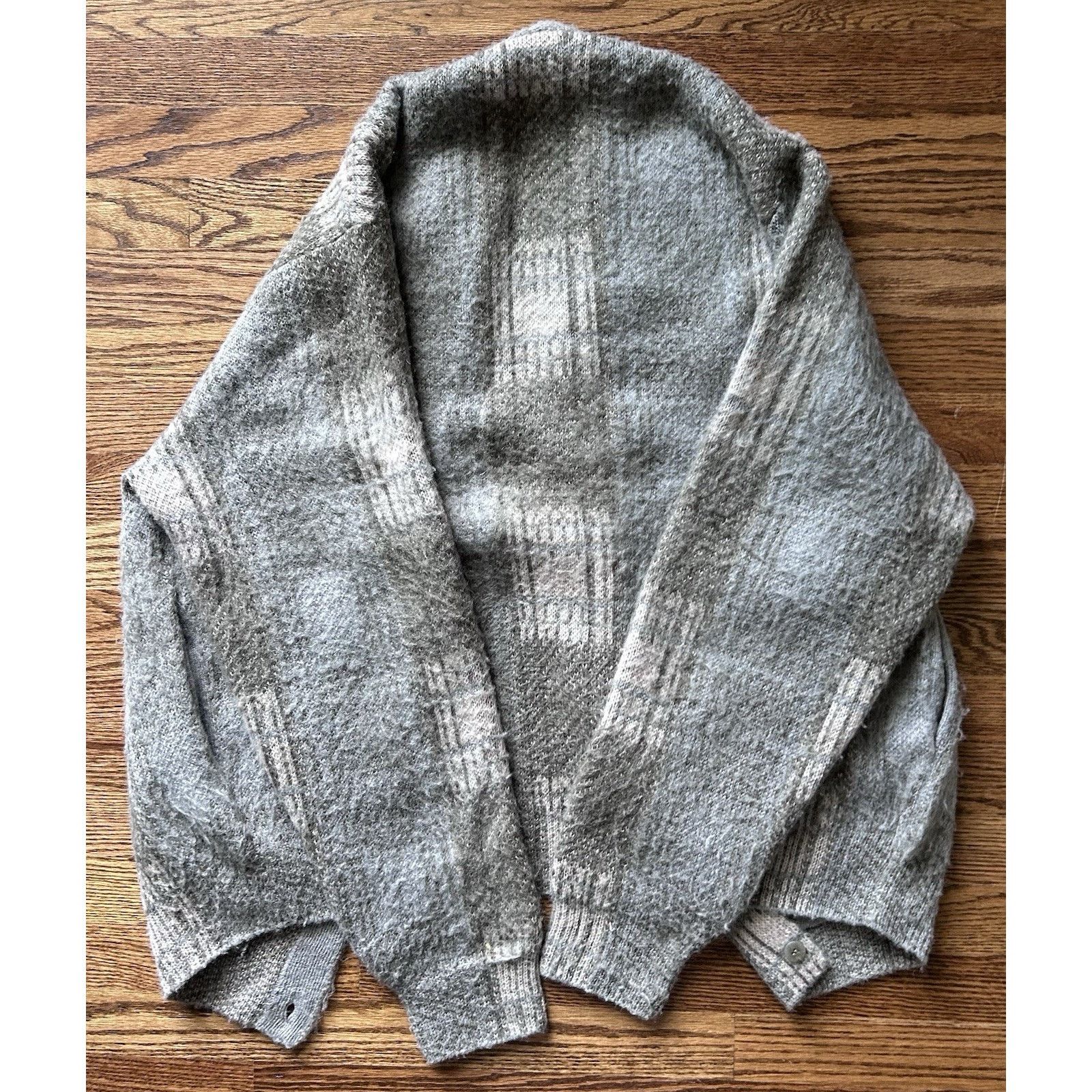 Stampd $330 Stampd Men's Green Plaid Cardigan Sweater Size L Size US L / EU 52-54 / 3 - 4 Thumbnail