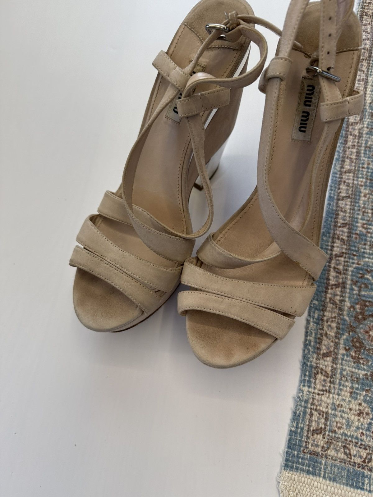 Miu Miu Miu Miu Suede Strap Pump Sandals Size EU 41 Size US 11 / IT 41 - 7 Thumbnail
