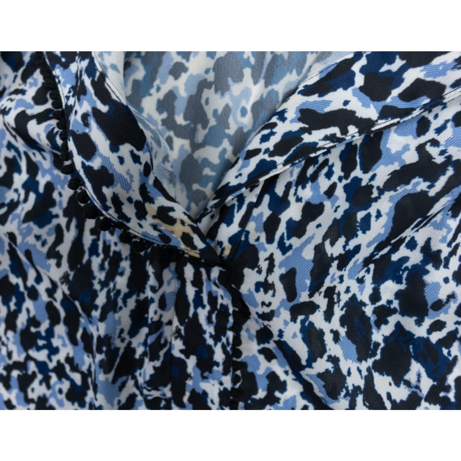 Vintage Derek Lam IO Crosby Shirt Womens 6 Blue Blouse Long Sleeve Ladies Size M / US 6-8 / IT 42-44 - 6 Thumbnail