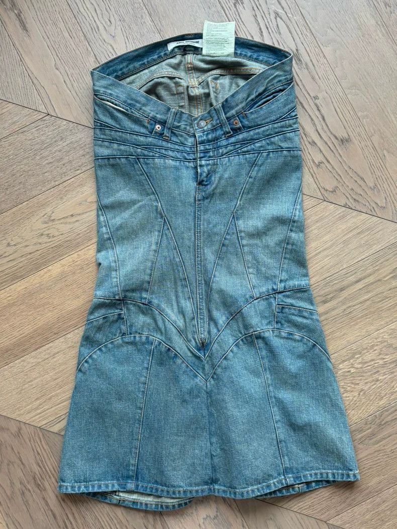 Junya Watanabe Junya Watanabe SizeM Classic denim fishtail skirt Size 42" / US 20 - 1 Thumbnail