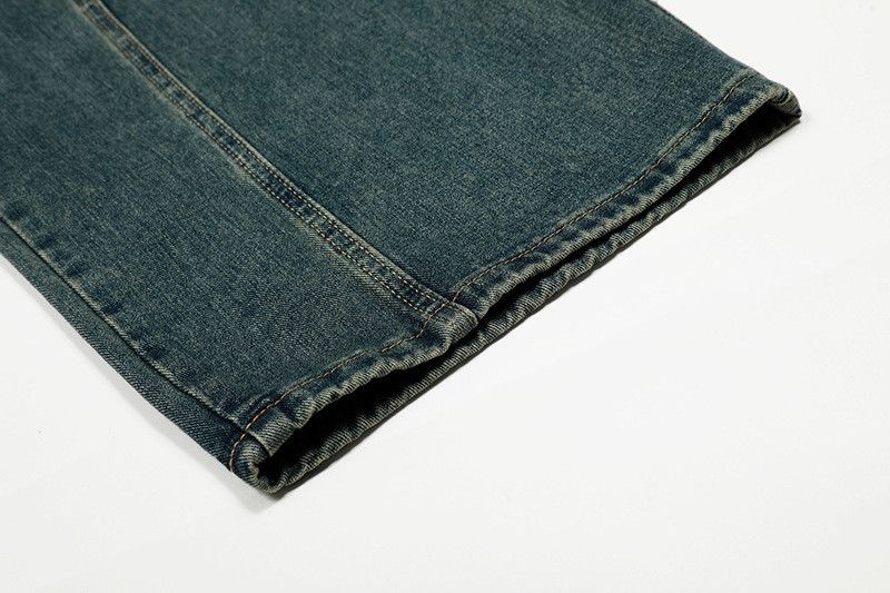 Vintage Men's Retro Striped Star Embroidered Scimitar Jeans Size US 32 / EU 48 - 6 Thumbnail