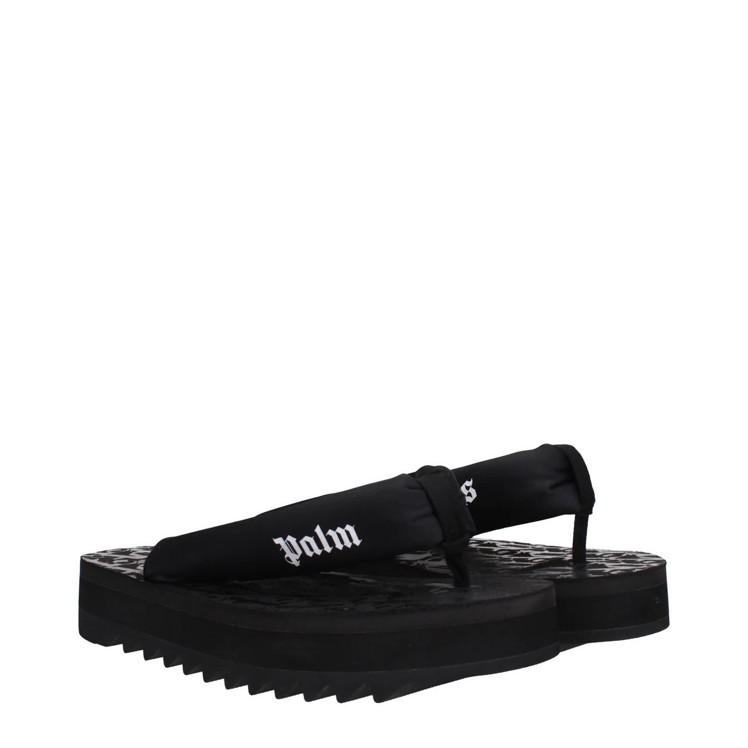 Palm Angels ob1o1e1124 Fabric Flip Flops in Black Size US 8 / IT 38 - 2 Thumbnail