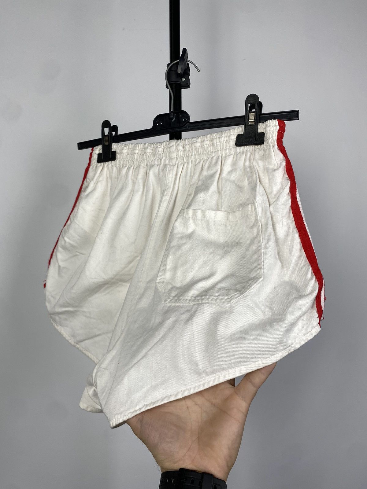 Adidas × Vintage Vntg Adidas Cotton West Germany Shorts 80s Football Soccer Size US 31 - 9 Thumbnail
