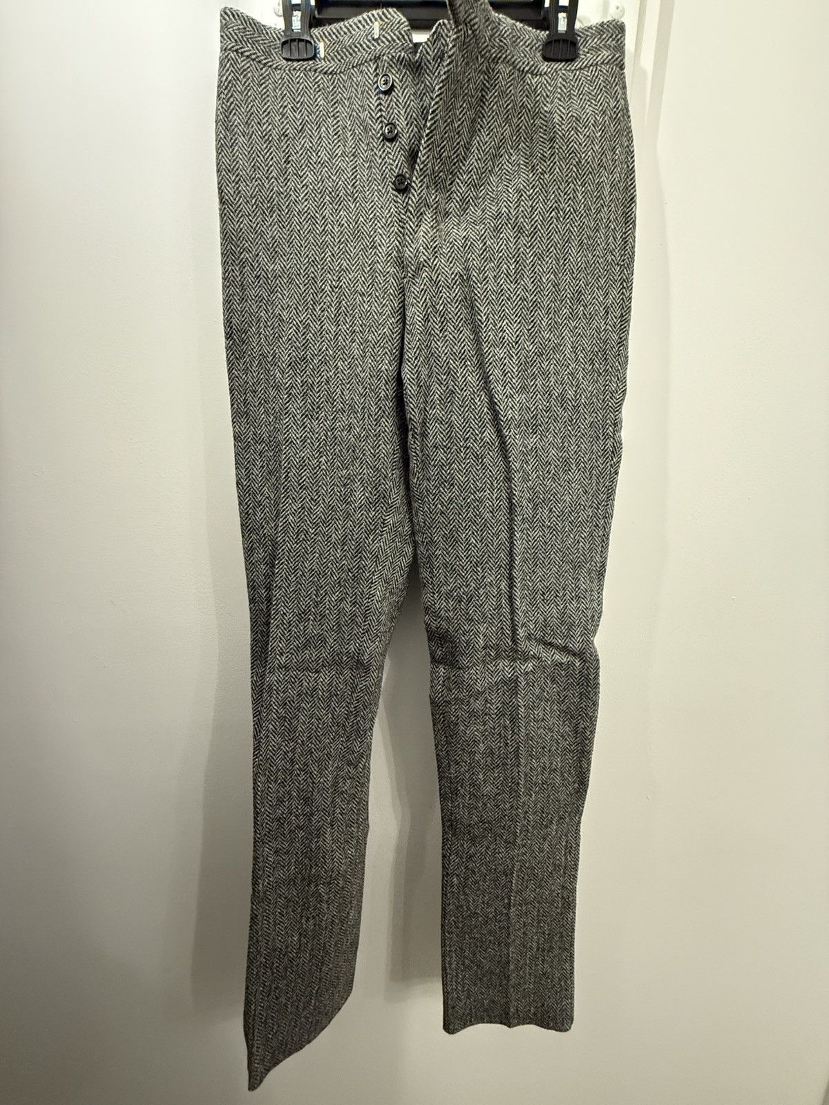 Thom Browne Classic Backstrap Trouser in Herringbone Harris Tweed Size US 32 / EU 48 - 1 Thumbnail