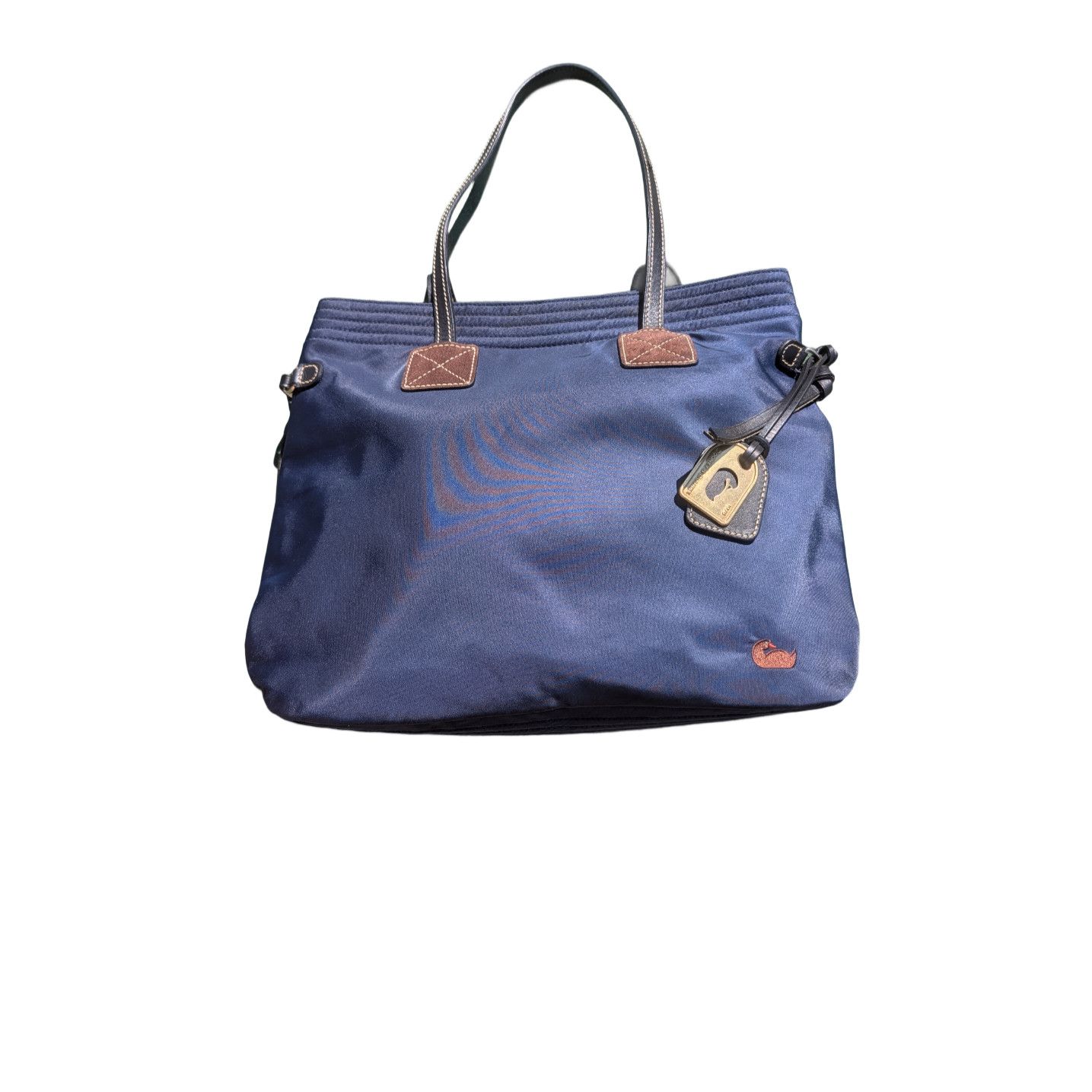 Dooney & Bourke AUTH Dooney & Bourke Blue Nylon Shoulder Tote Expandable Size ONE SIZE - 1 Thumbnail
