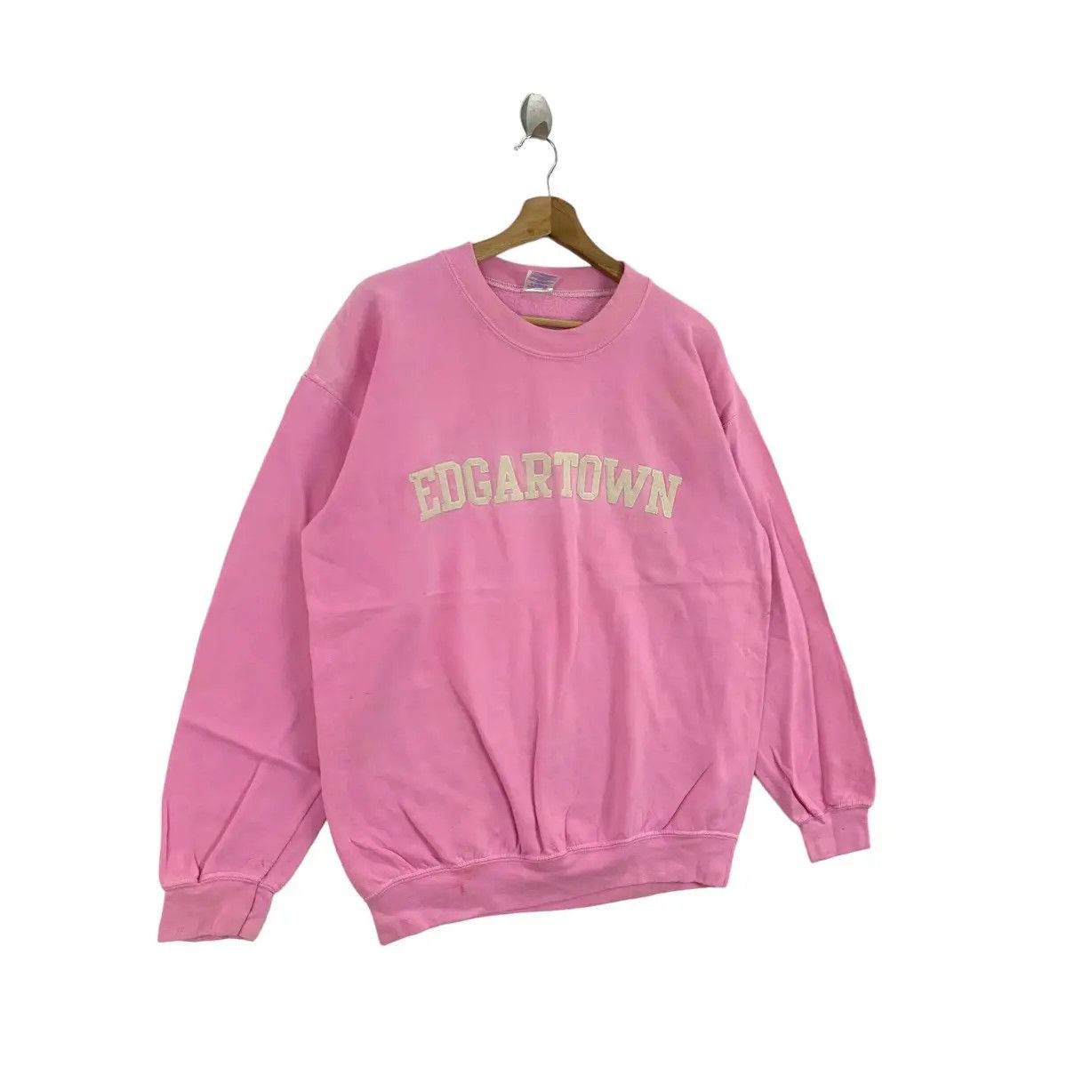 Vintage Vtg EDGARTOWN MASSACHUSETTS Pink Sweatshirt Pullover Jumper Size M / US 6-8 / IT 42-44 - 2 Thumbnail
