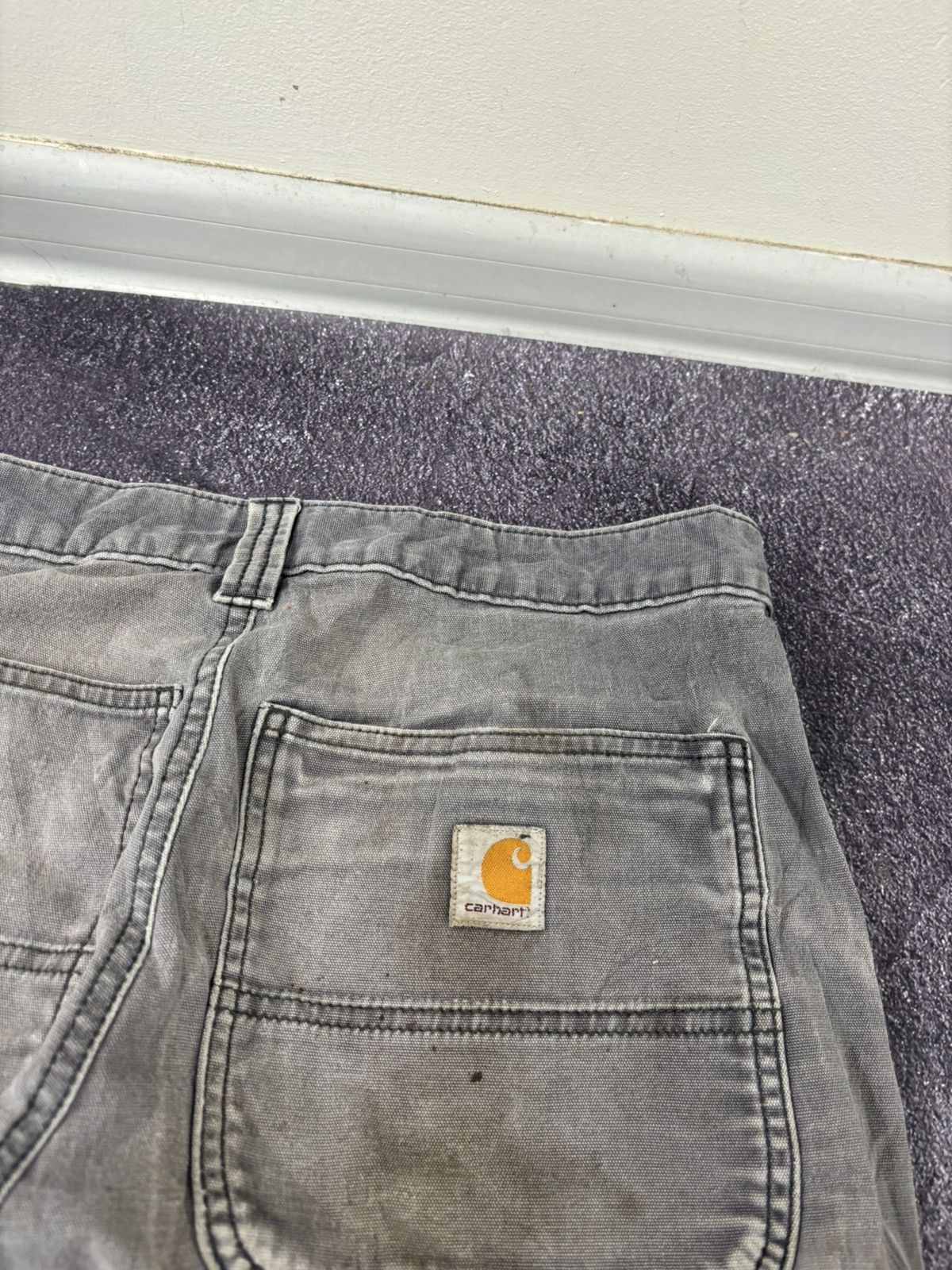 Carhartt Vintage Carhartt Double Knee Distressed Utility Work Pants Size US 31 - 9 Thumbnail