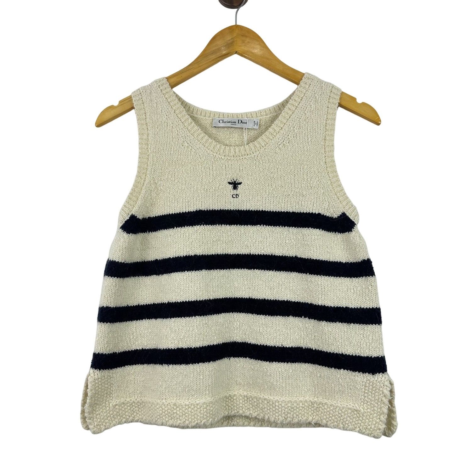 Dior Dior Bee Striped Knit Tank Top 38 Size S / US 4 / IT 40 - 1 Thumbnail