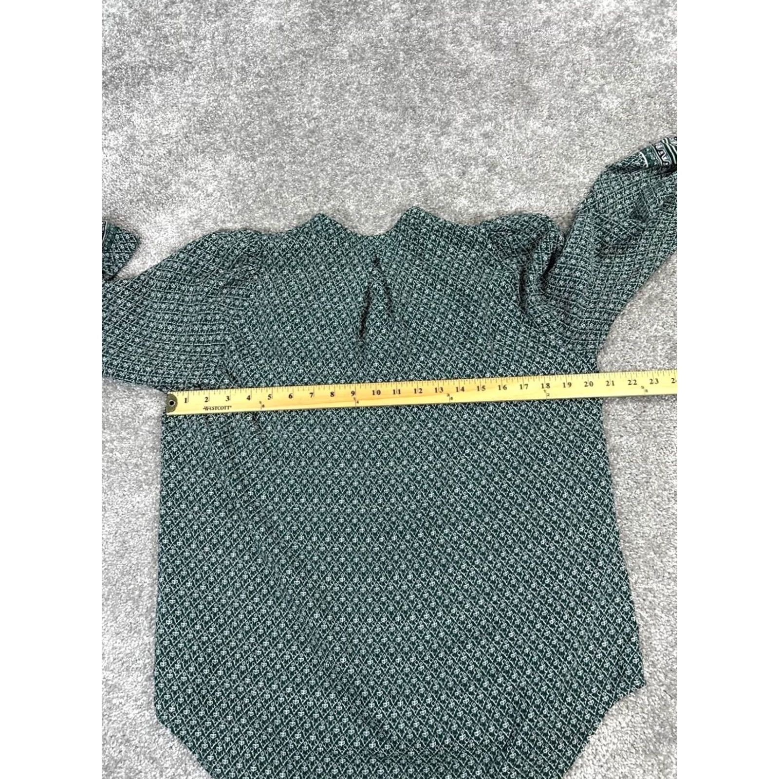 Madewell Madewell Shirt Womens Small Green Gray Silk Blouse Size S / US 4 / IT 40 - 7 Thumbnail