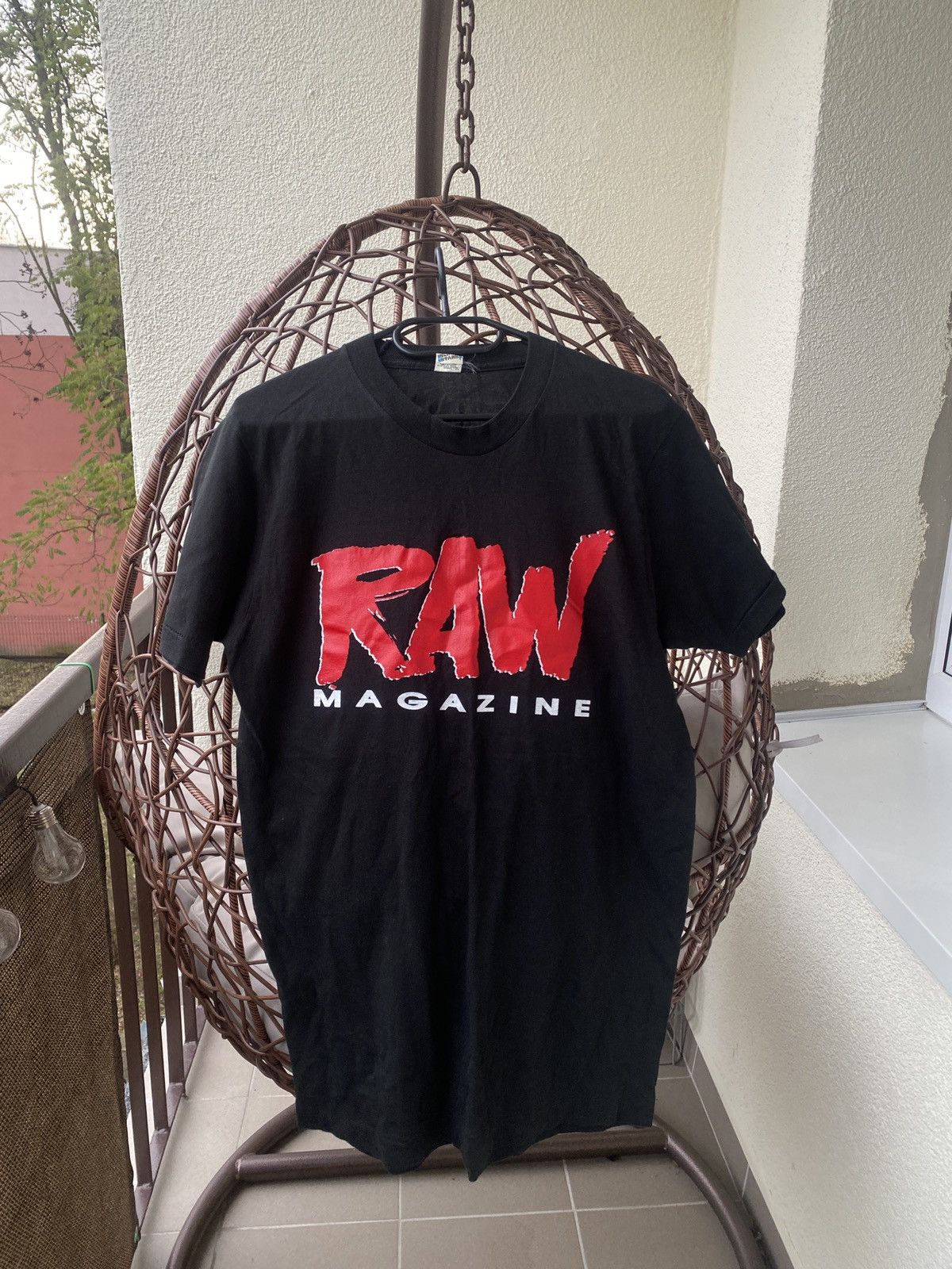 Vintage Ultra rare raw magazine wrestling vintage tee 90s Size US L / EU 52-54 / 3 - 1 Thumbnail