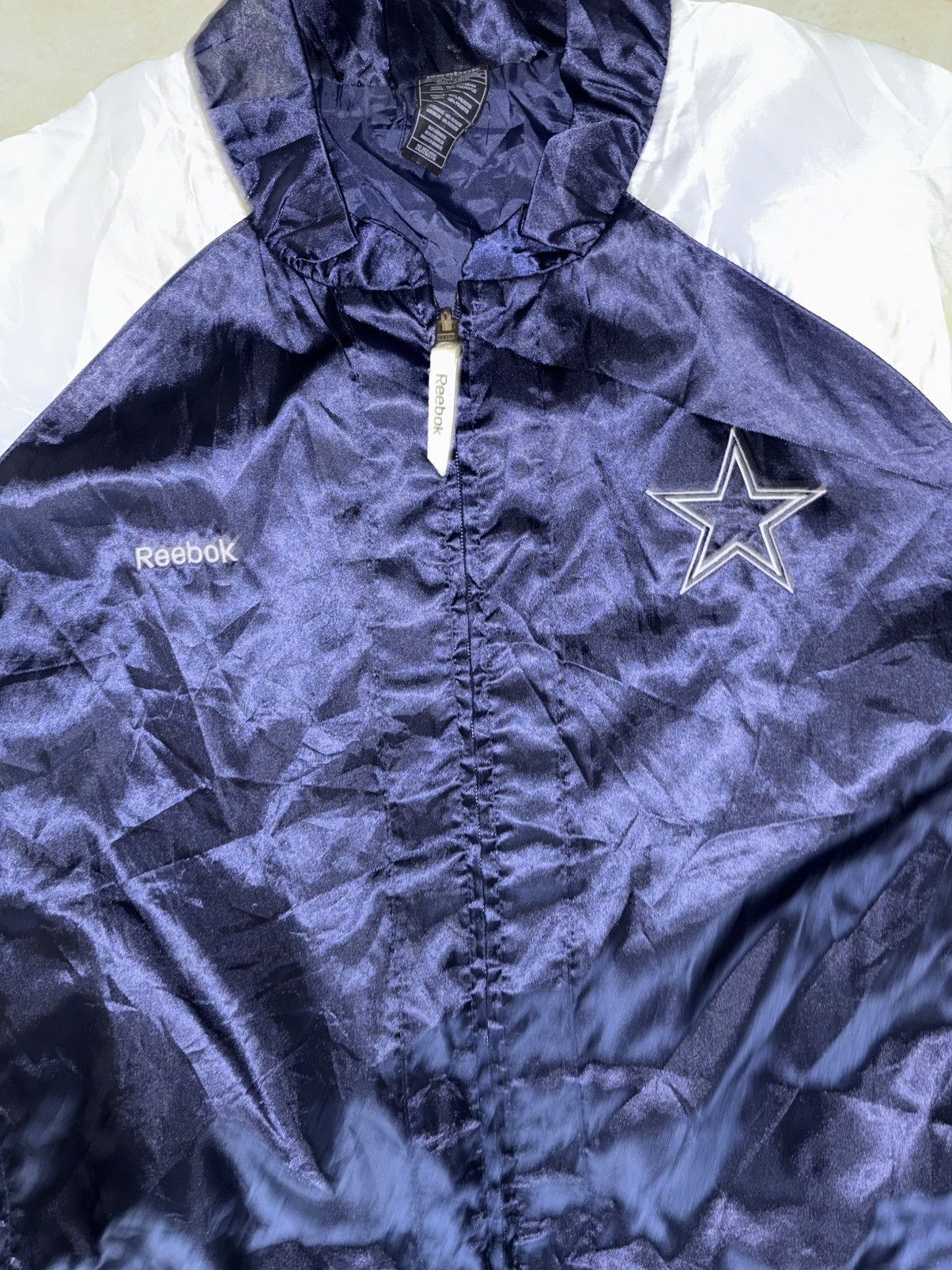 Reebok Reebok Dallas Cowboys Satin Bomber jacket XL Size XL / US 12-14 / IT 48-50 - 1 Thumbnail